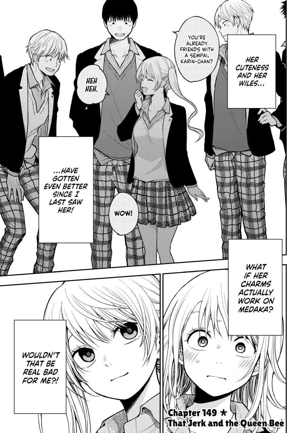 My Charms Are Wasted On Kuroiwa Medaka Chapter 149 page 1 - Chapter 149: That Jerk and the Queen Bee