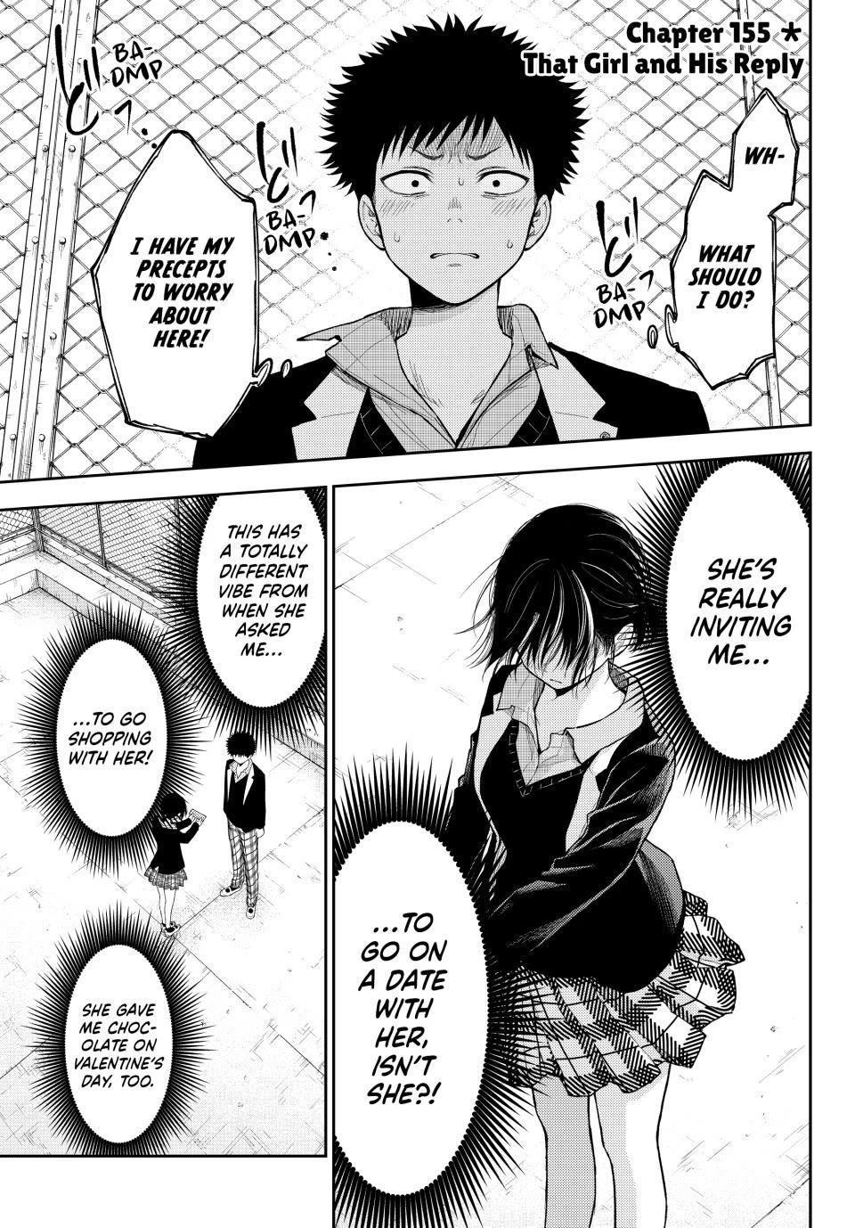 My Charms Are Wasted On Kuroiwa Medaka Chapter 155 page 1 - Chapter 155: That Girl and His Reply