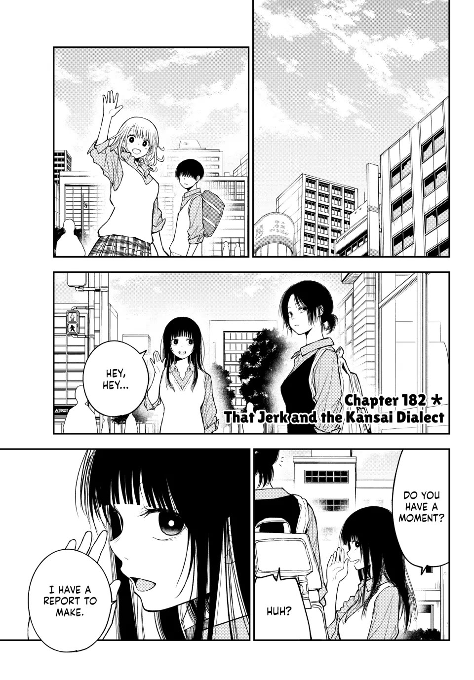 My Charms Are Wasted On Kuroiwa Medaka Chapter 182 page 1 - Chapter 182: That Jerk and the Kansai Dialect