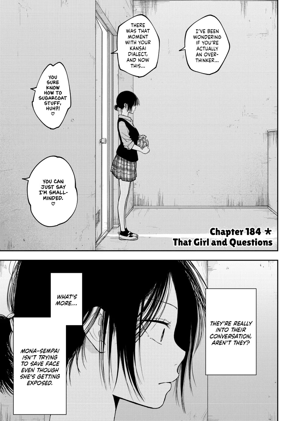 My Charms Are Wasted On Kuroiwa Medaka Chapter 184 page 1 - Chapter 184: That Girl and Questions