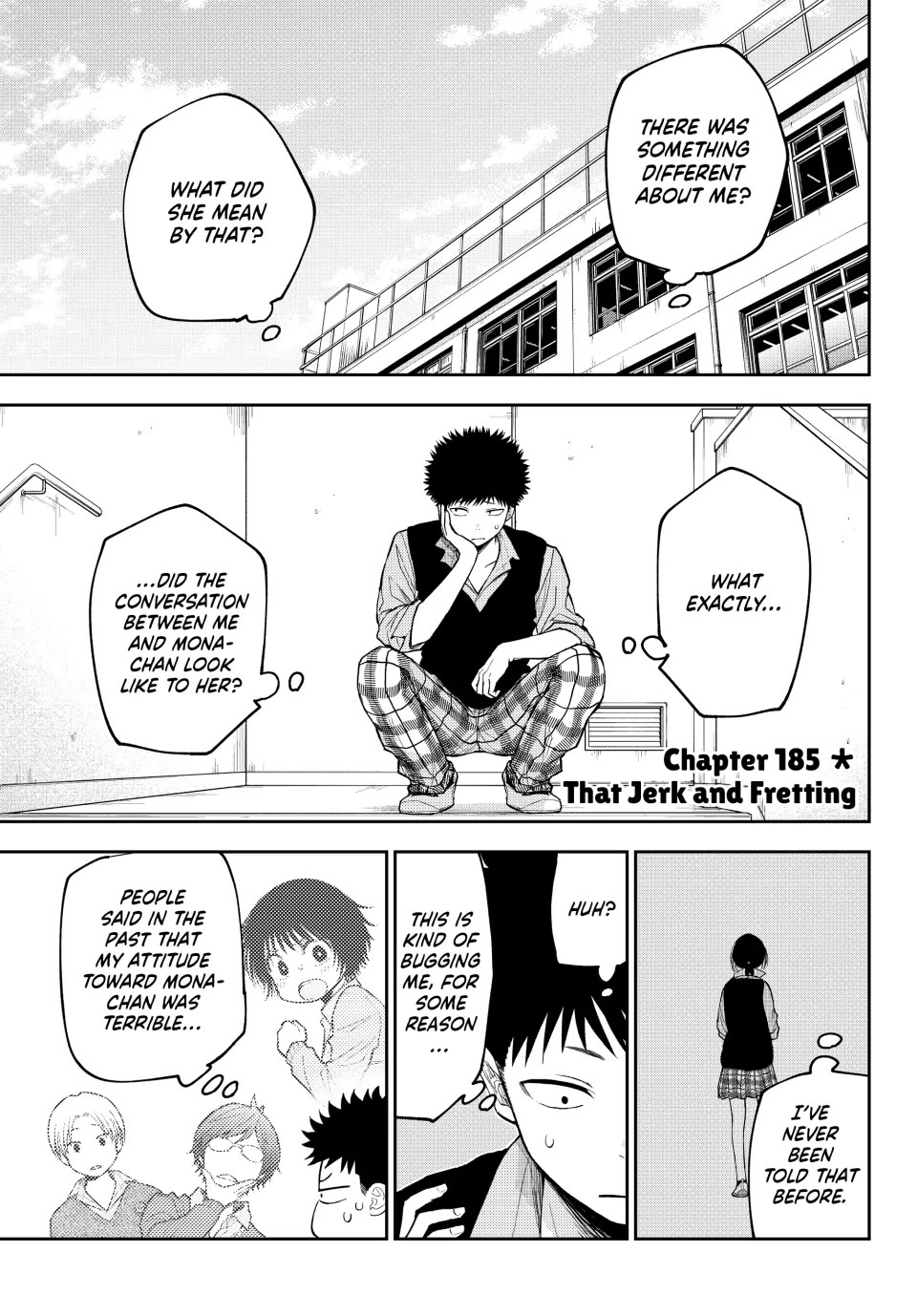 My Charms Are Wasted On Kuroiwa Medaka Chapter 185 page 1 - Chapter 185: That Jerk and Fretting