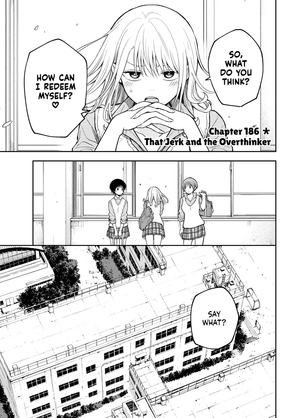 My Charms Are Wasted On Kuroiwa Medaka Chapter 186 page 1 - Chapter 186: That Jerk and the Overthinker