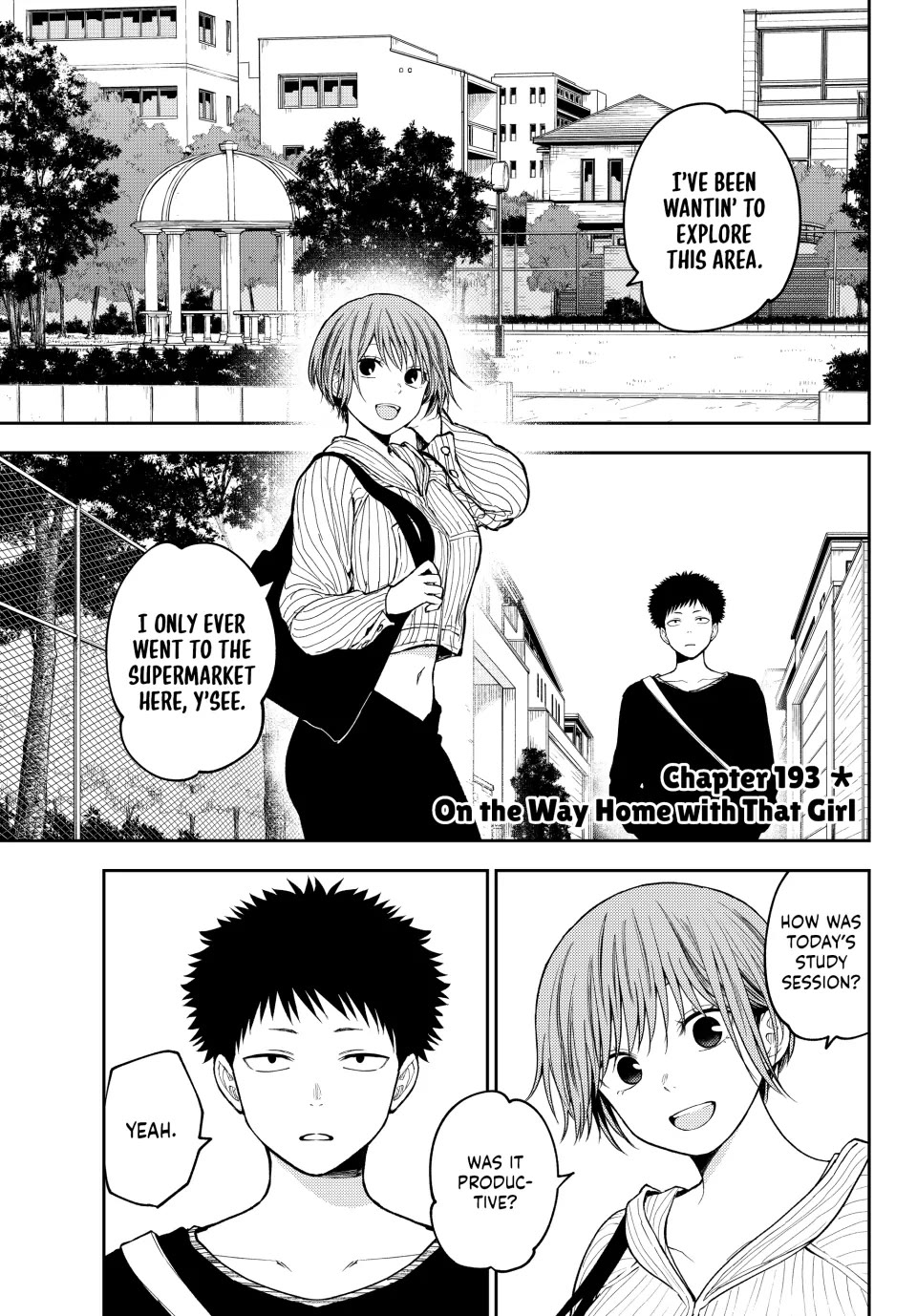My Charms Are Wasted On Kuroiwa Medaka Chapter 193 page 1 - Chapter 193: On the Way Home with That Girl