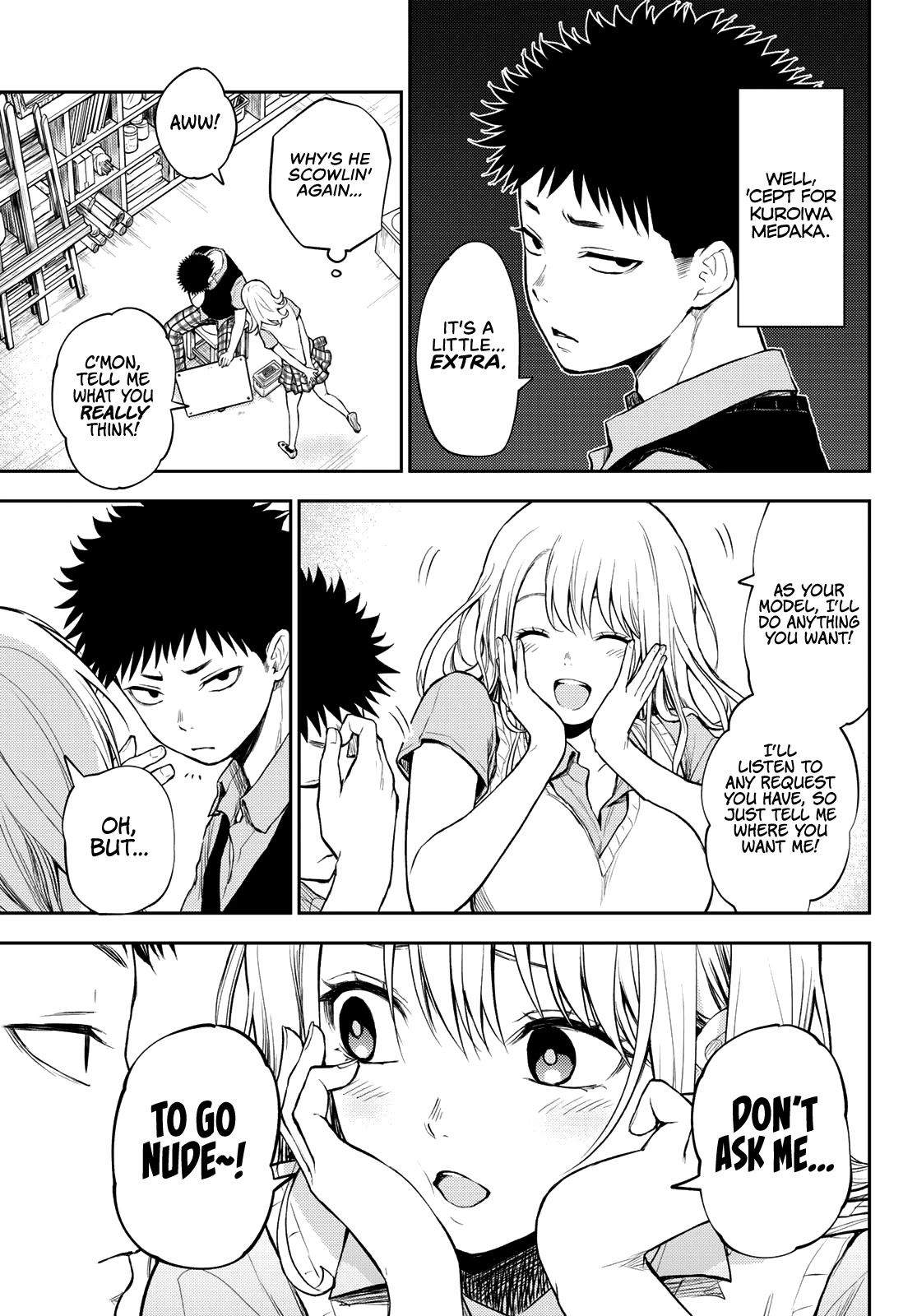 My Charms Are Wasted On Kuroiwa Medaka Chapter 3 page 4 - Chapter 3: Art Class With That Bastard