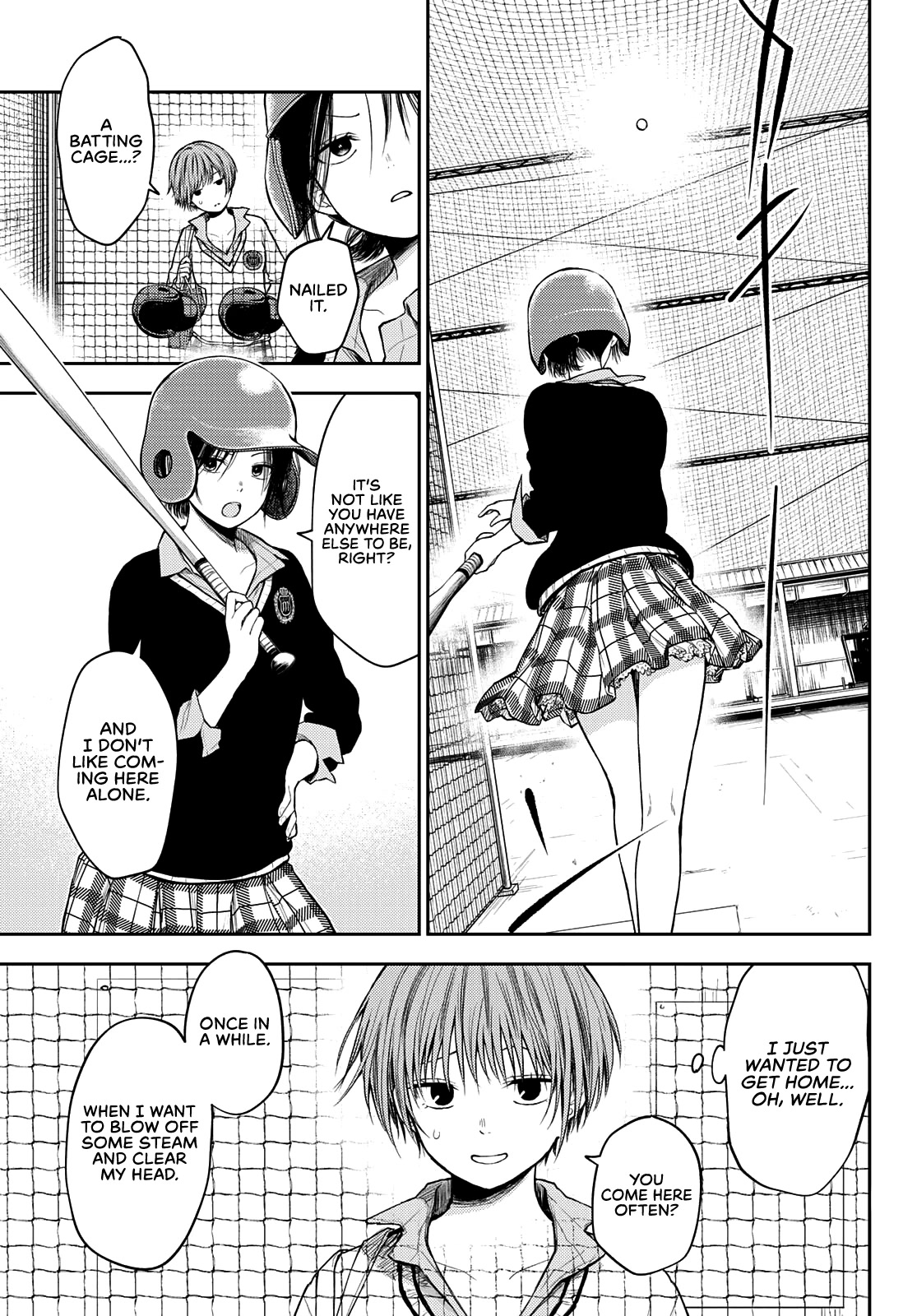 My Charms Are Wasted On Kuroiwa Medaka Chapter 71 page 6 - Chapter 71: She in the Batting Cage