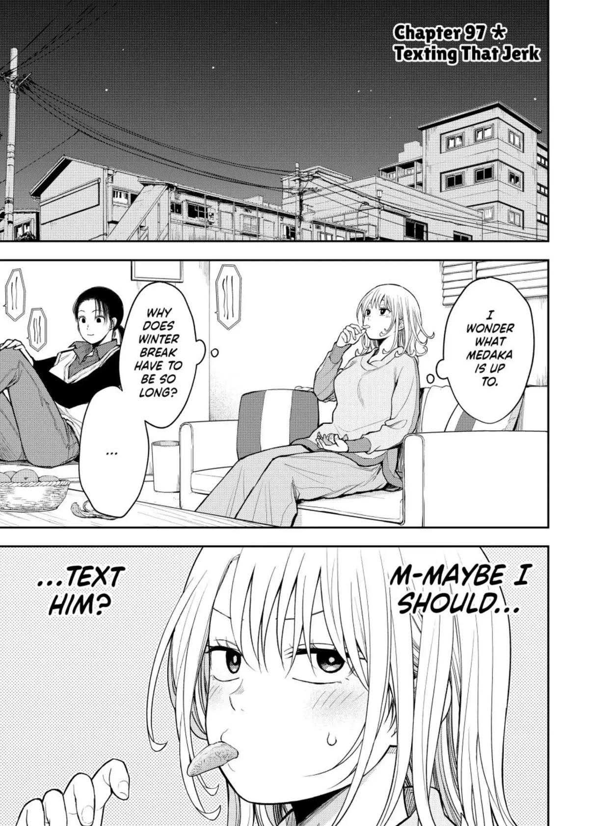 My Charms Are Wasted On Kuroiwa Medaka Chapter 97 page 1 - Chapter 97: Texting That Jerk (LQ)