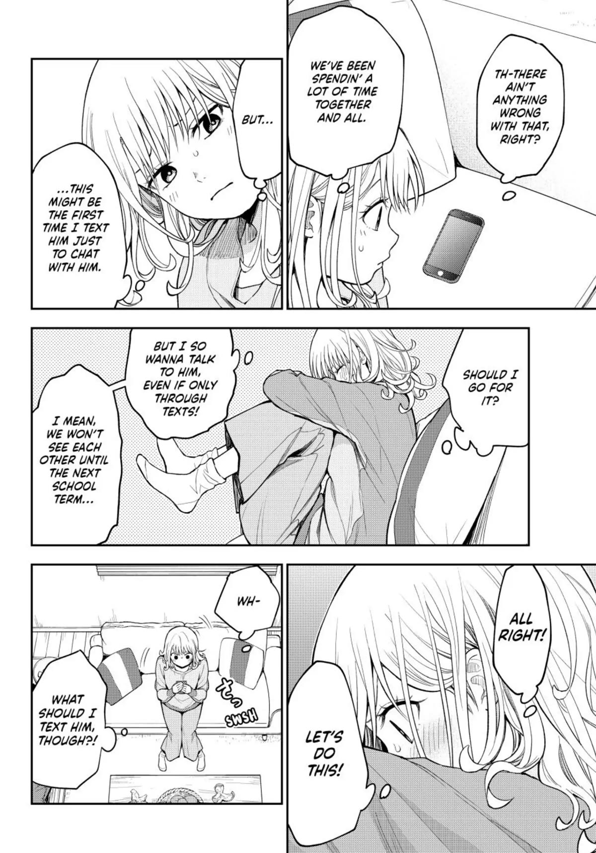 My Charms Are Wasted On Kuroiwa Medaka Chapter 97 page 2 - Chapter 97: Texting That Jerk (LQ)
