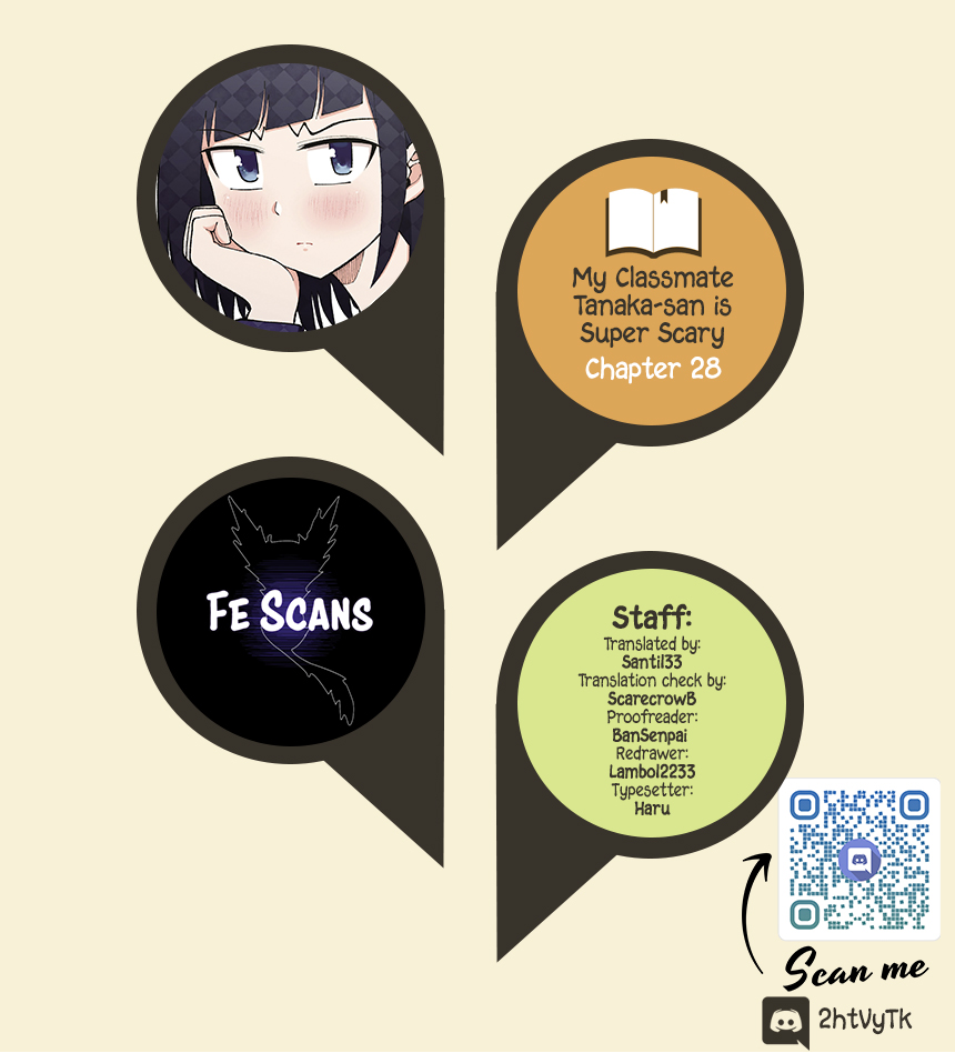 My Classmate Tanaka-san Is Super Scary (Serialization) Chapter 28 page 1 - Chapter 28