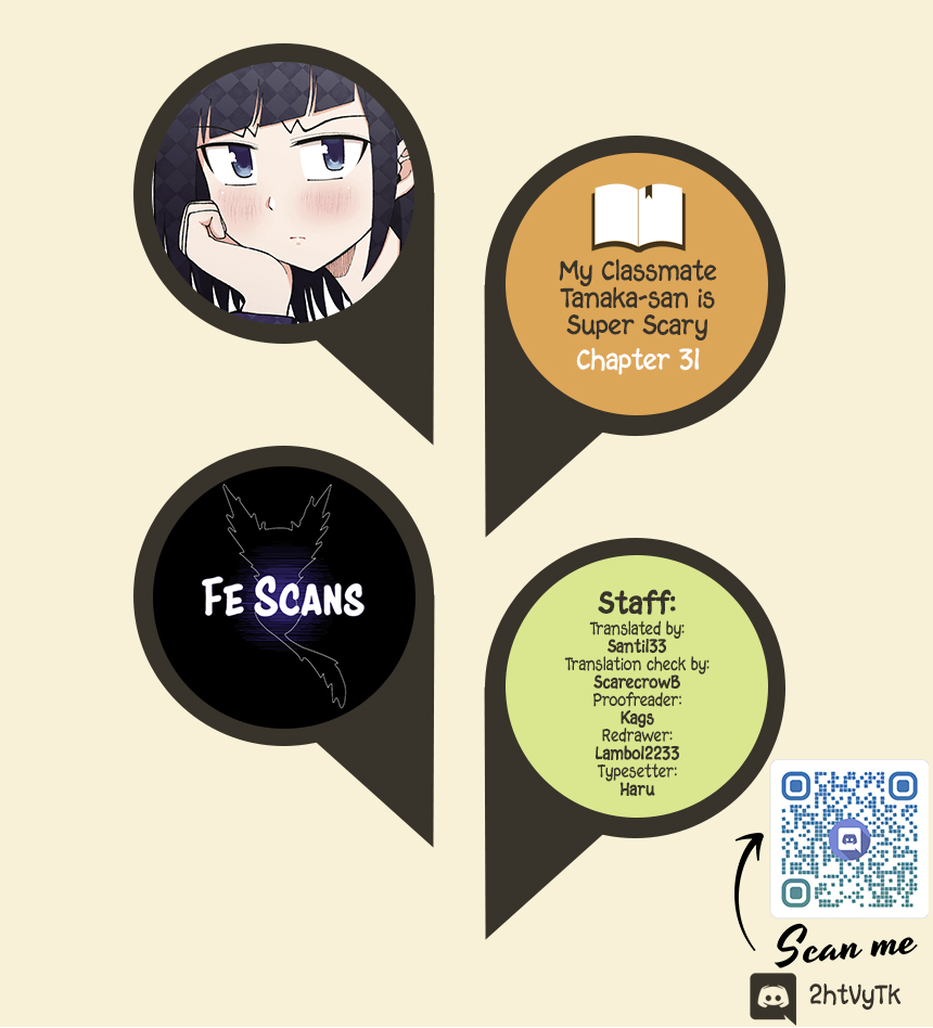My Classmate Tanaka-san Is Super Scary (Serialization) Chapter 31 page 1 - Chapter 31