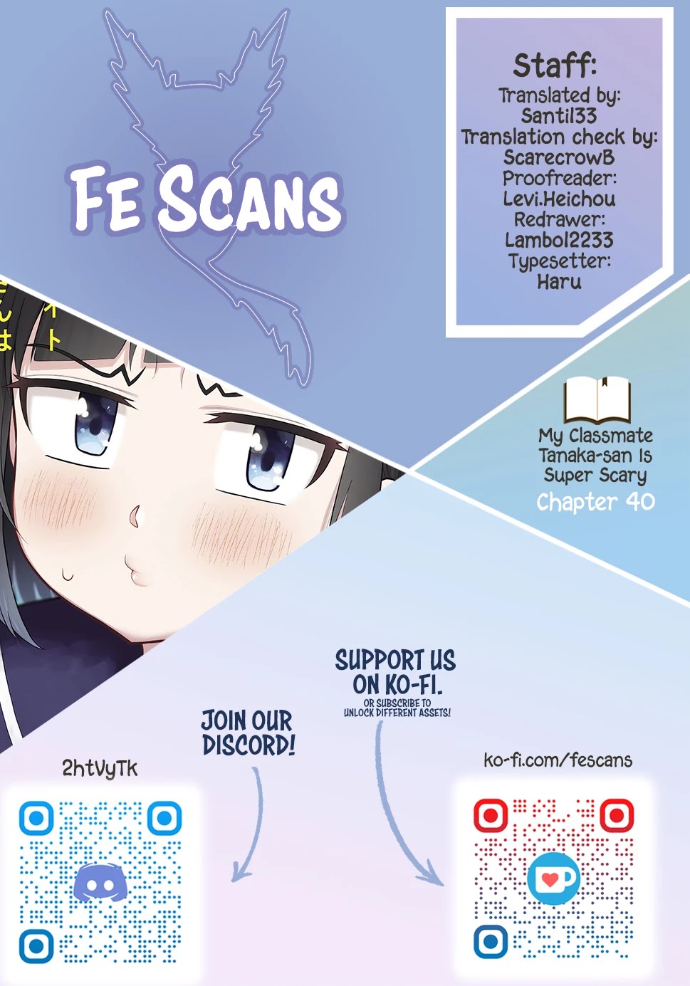 My Classmate Tanaka-san Is Super Scary (Serialization) Chapter 40 page 1 - Chapter 40