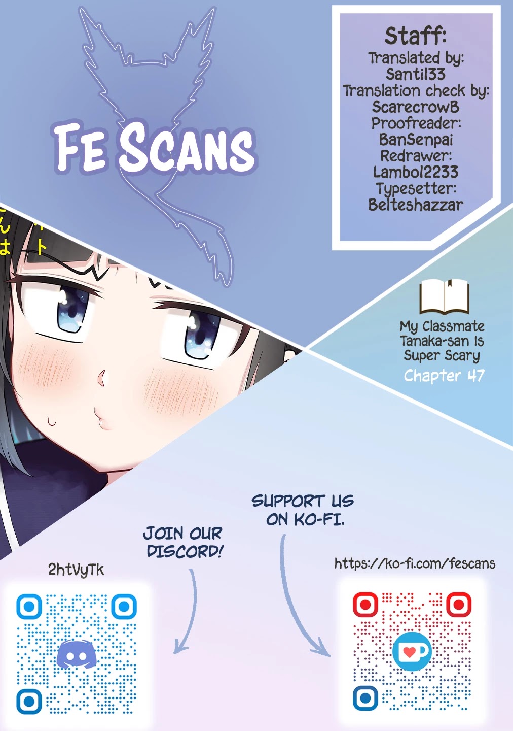 My Classmate Tanaka-san Is Super Scary (Serialization) Chapter 47 page 1 - Chapter 47