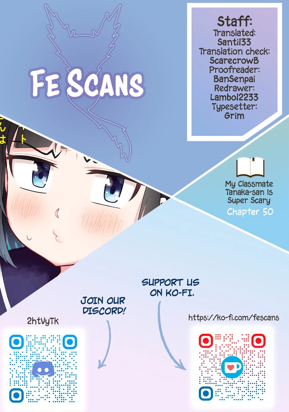 My Classmate Tanaka-san Is Super Scary (Serialization) Chapter 50 page 1 - Chapter 50