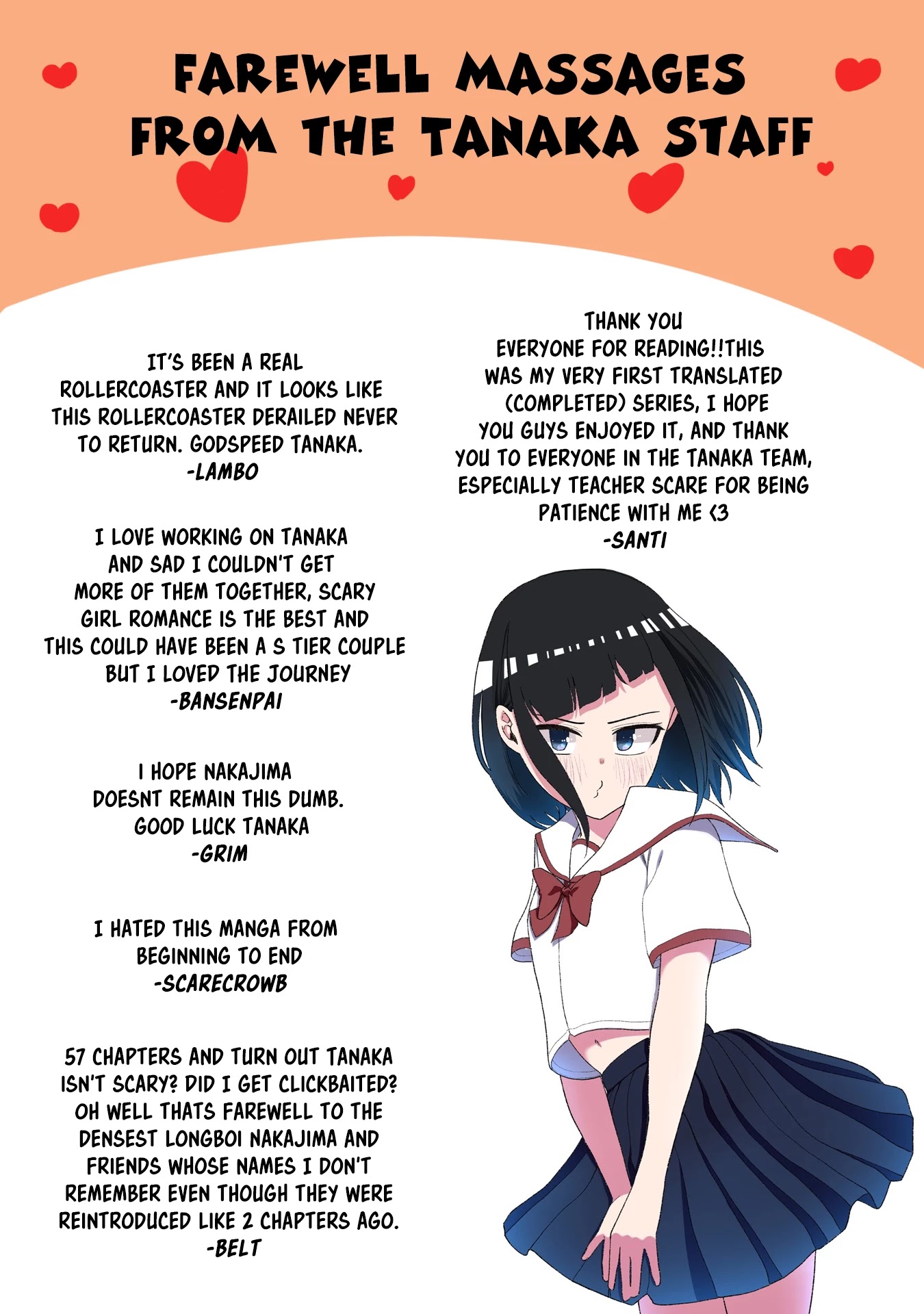 My Classmate Tanaka-san Is Super Scary (Serialization) Chapter 57 page 21 - Chapter 57 [END]