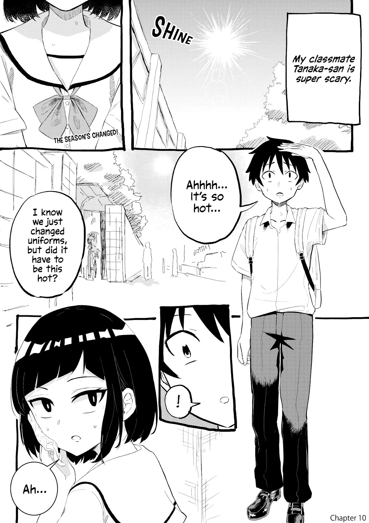 My Classmate Tanaka-san is Super Scary Chapter 10 page 1 - Chapter 10