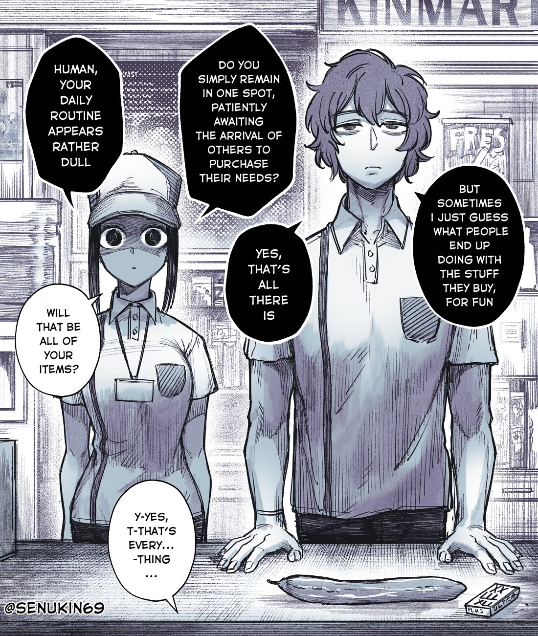 My Co-worker Is an Eldritch X! Chapter 1 page 1 - Chapter 1: Eldritch Behind the Counter?