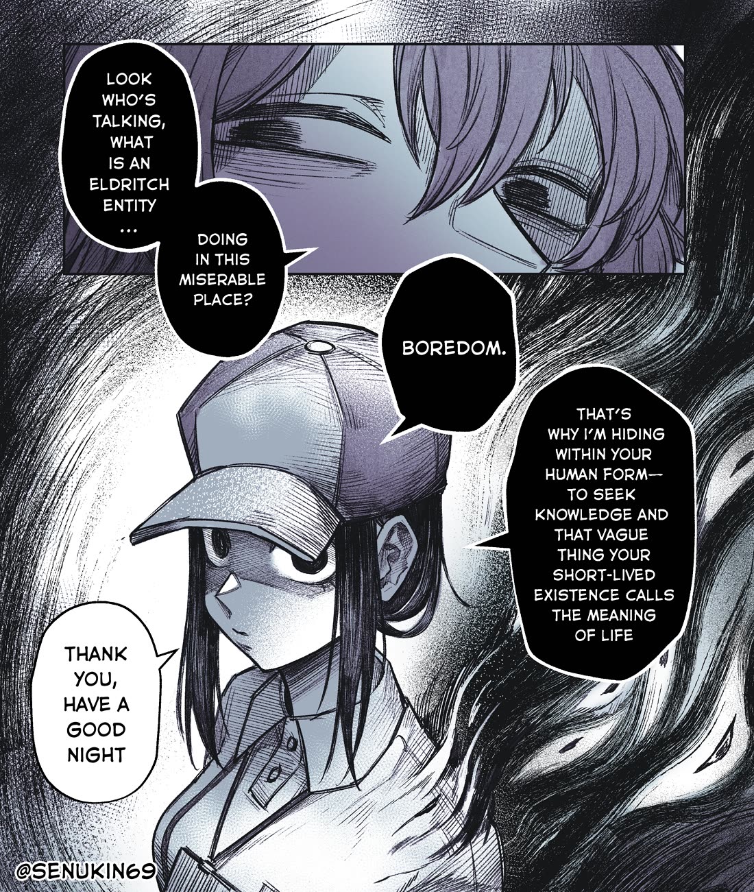 My Co-worker Is an Eldritch X! Chapter 1 page 4 - Chapter 1: Eldritch Behind the Counter?