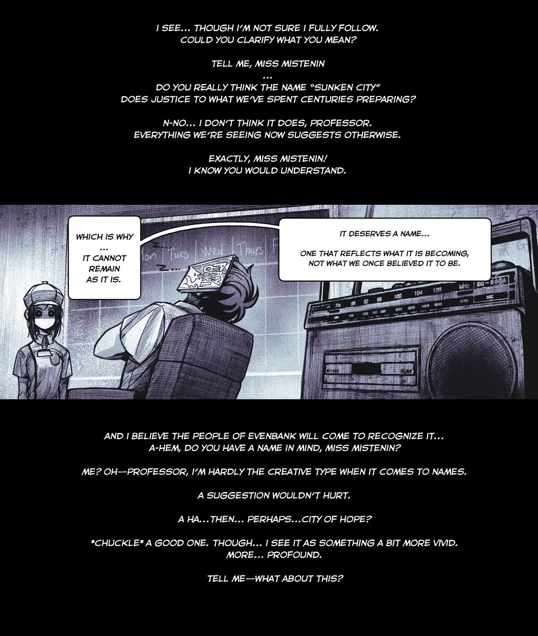 My Co-worker Is an Eldritch X! Chapter 10 page 14 - Chapter 10: The City Beyond the Veil (1)