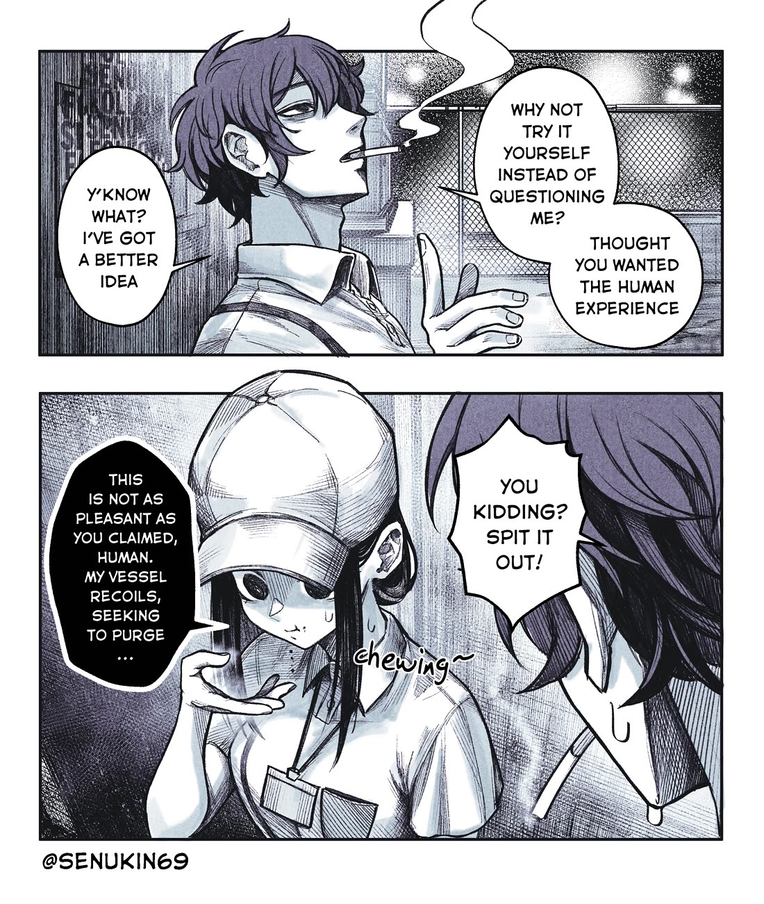 My Co-worker Is an Eldritch X! Chapter 2 page 2 - Chapter 2: An Eldritch’s Smoke Break