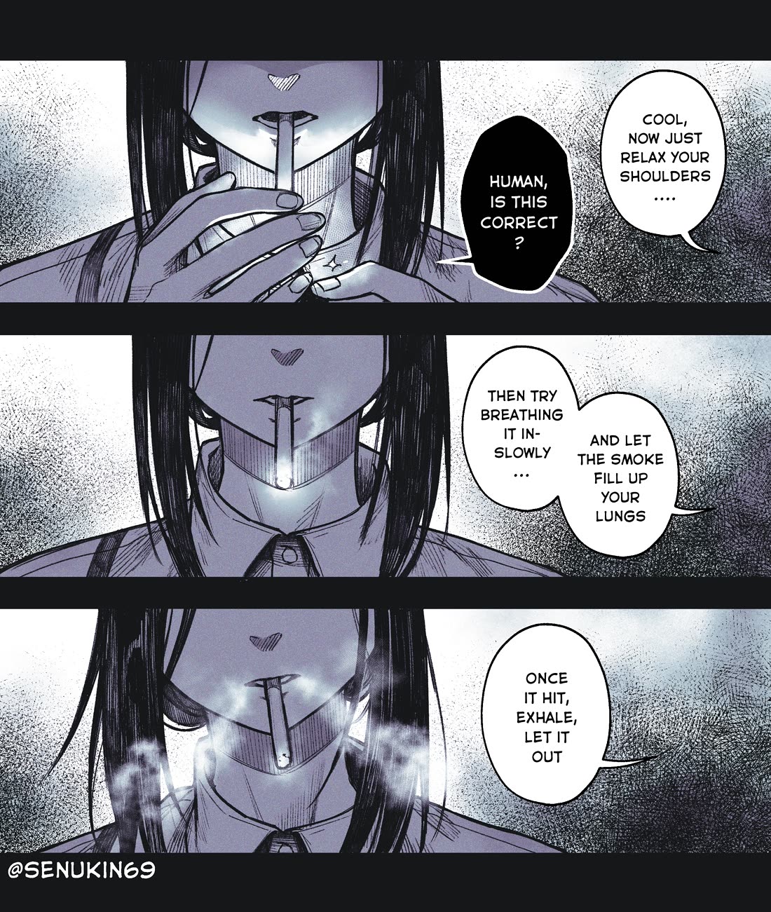 My Co-worker Is an Eldritch X! Chapter 2 page 3 - Chapter 2: An Eldritch’s Smoke Break