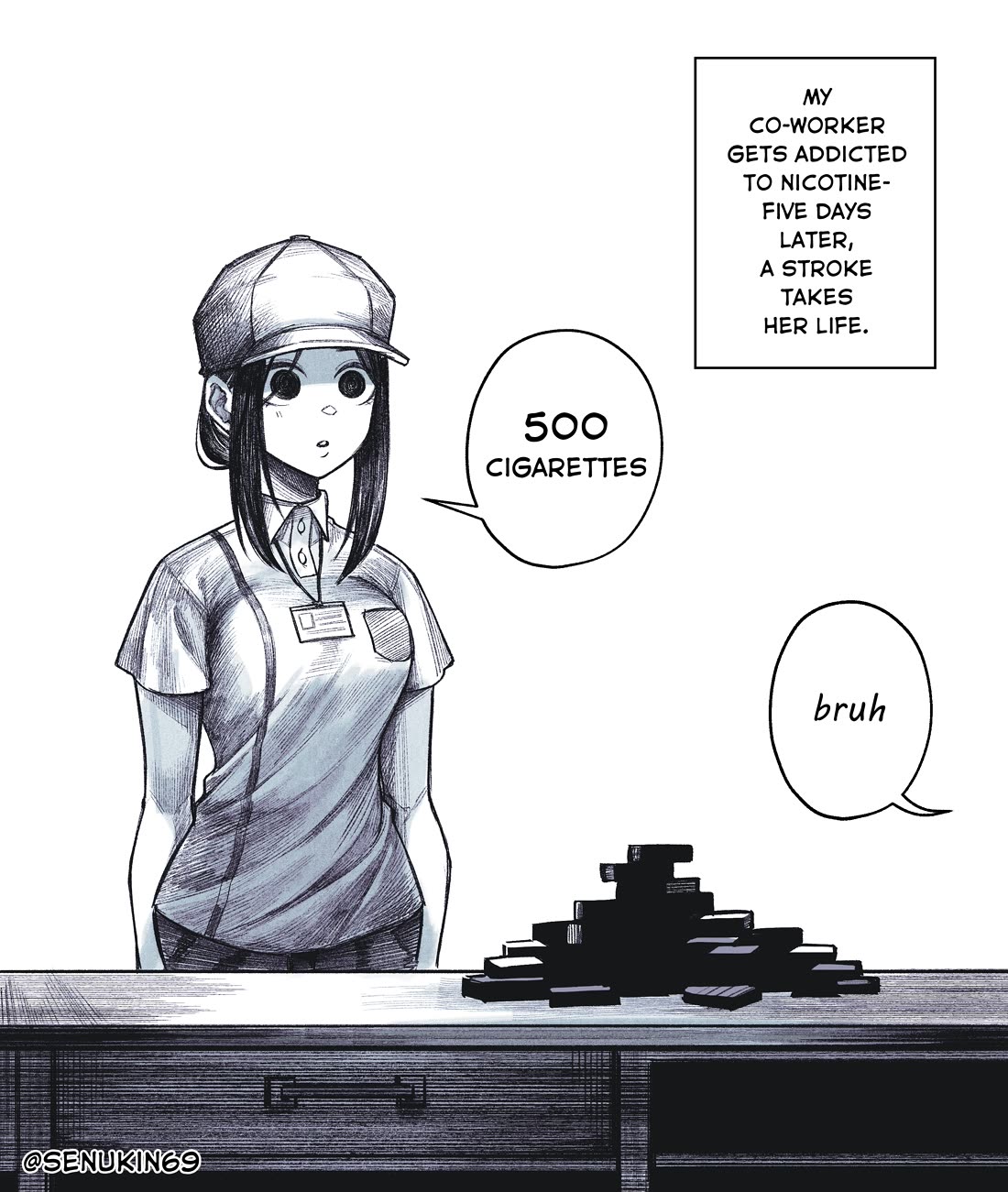 My Co-worker Is an Eldritch X! Chapter 2 page 6 - Chapter 2: An Eldritch’s Smoke Break