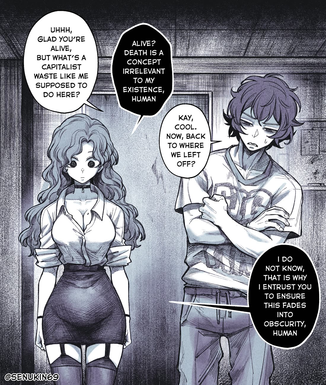 My Co-worker Is an Eldritch X! Chapter 3 page 1 - Chapter 3: The Eldritch's Vessel