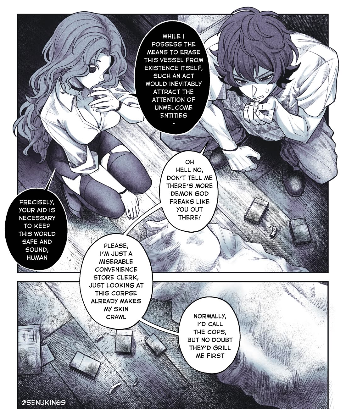 My Co-worker Is an Eldritch X! Chapter 3 page 5 - Chapter 3: The Eldritch's Vessel