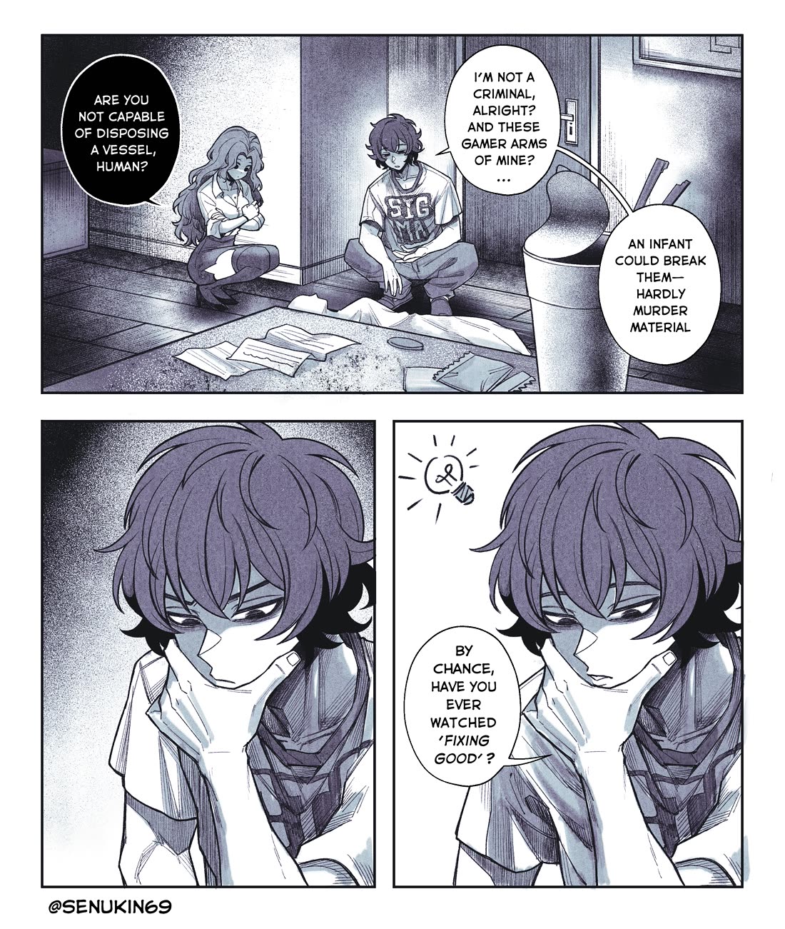 My Co-worker Is an Eldritch X! Chapter 3 page 6 - Chapter 3: The Eldritch's Vessel