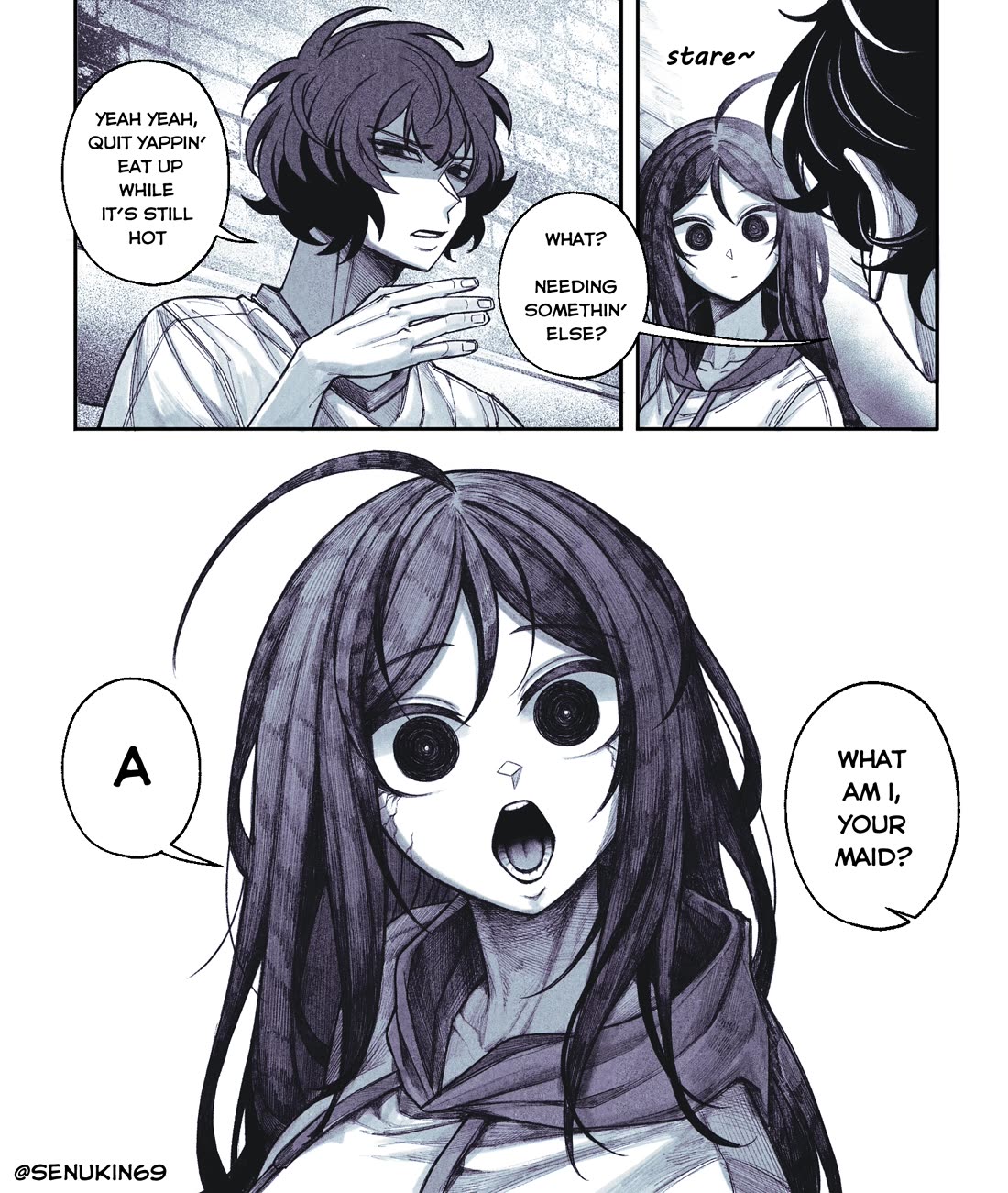 My Co-worker Is an Eldritch X! Chapter 7.1 page 3 - Chapter 7.1: Feed me, human (part 1)