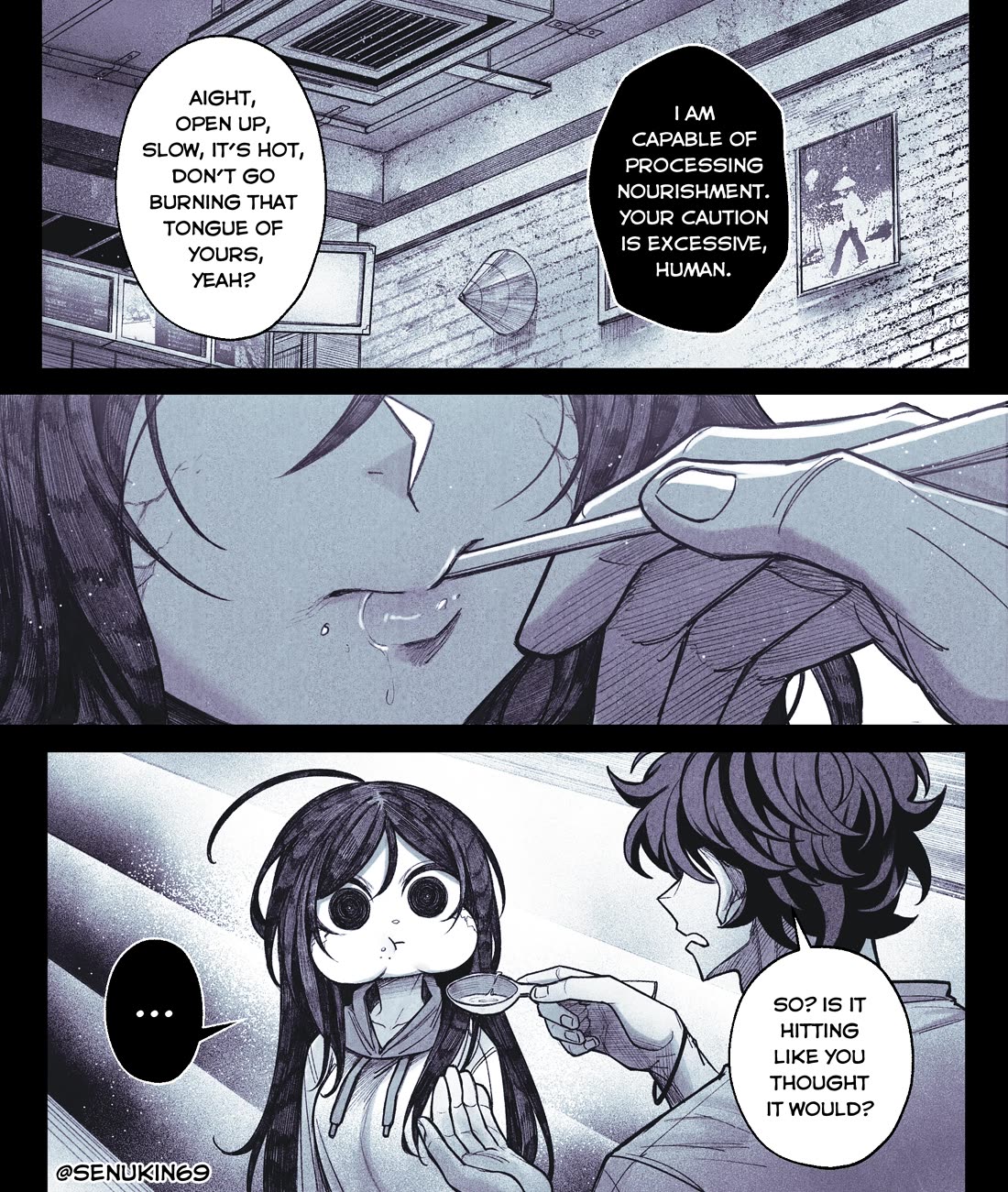 My Co-worker Is an Eldritch X! Chapter 7.2 page 2 - Chapter 7.2: Feed me, human (part 2)