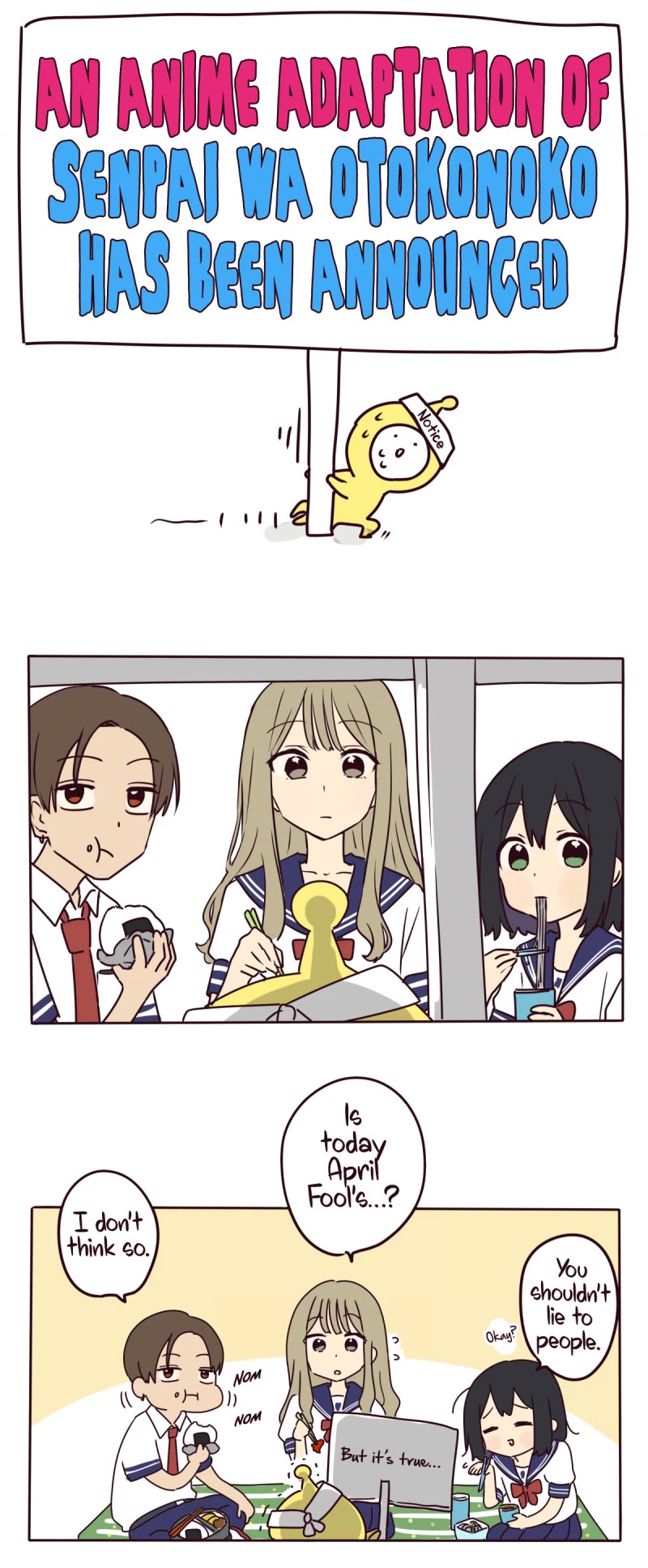 My Crossdressing Senpai Chapter 100.91 page 1 - Chapter 100.91: Anime Adaptation!