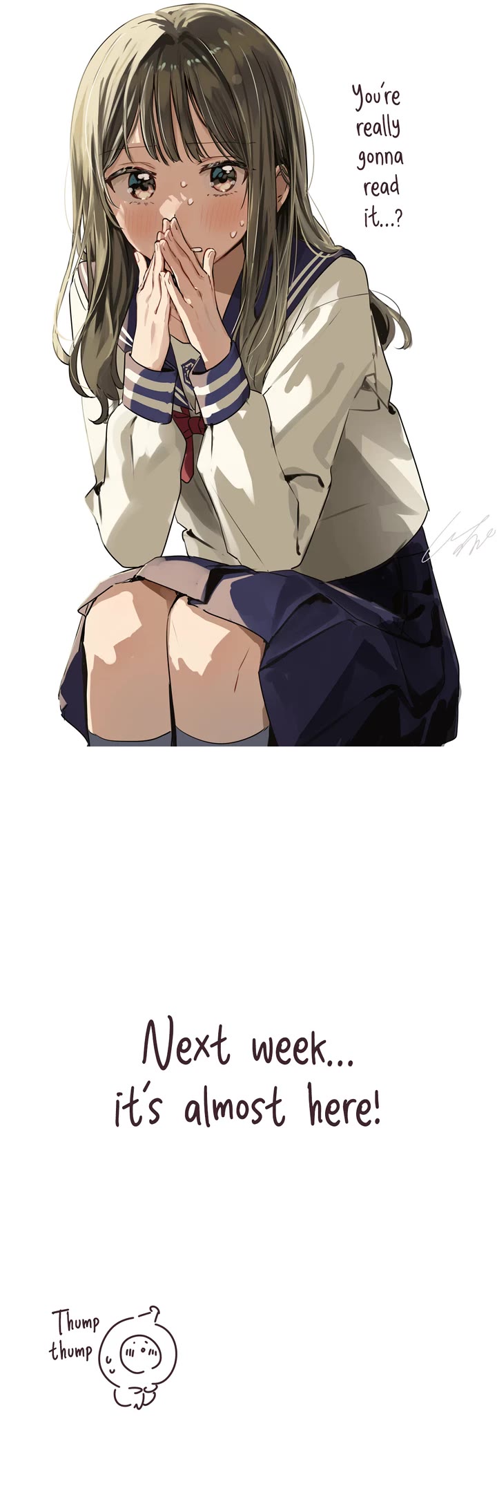 My Crossdressing Senpai Chapter 100.93 page 1 - Chapter 100.93: Serialization Resumes Next Week!