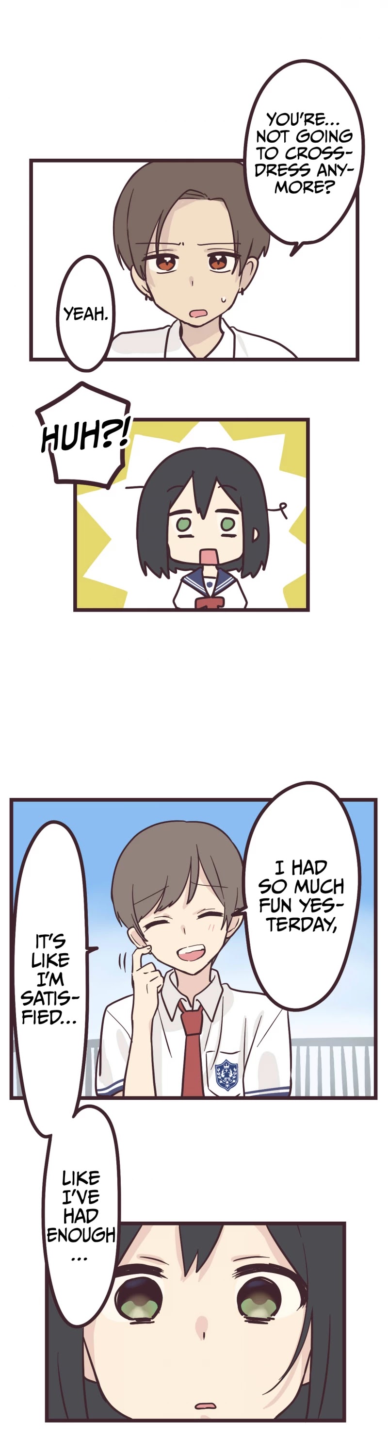 My Crossdressing Senpai Chapter 13 page 5 - Chapter 13: Satisfied