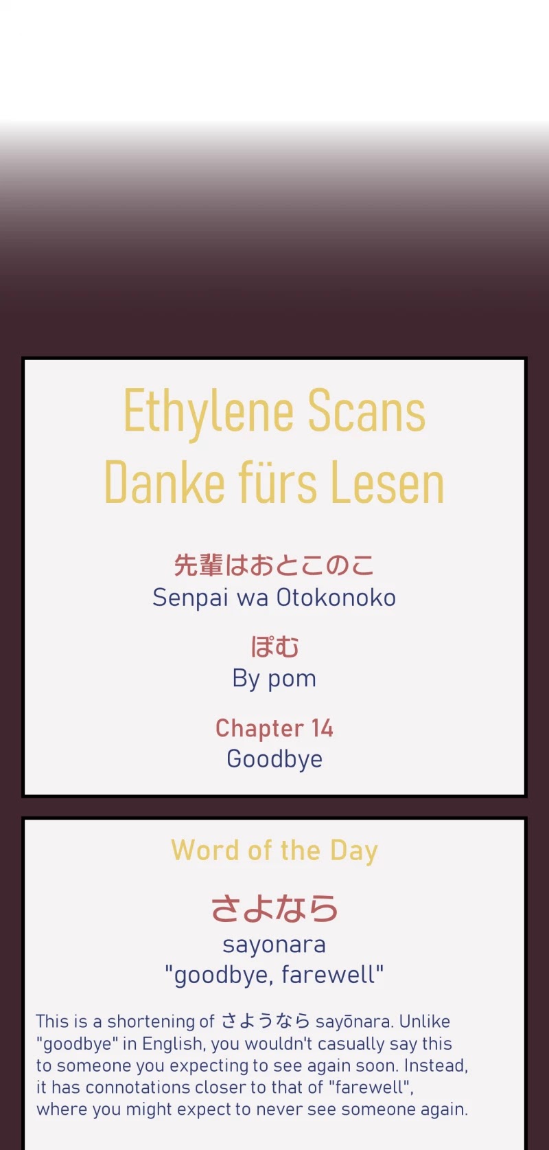 My Crossdressing Senpai Chapter 14 page 34 - Chapter 14: Goodbye