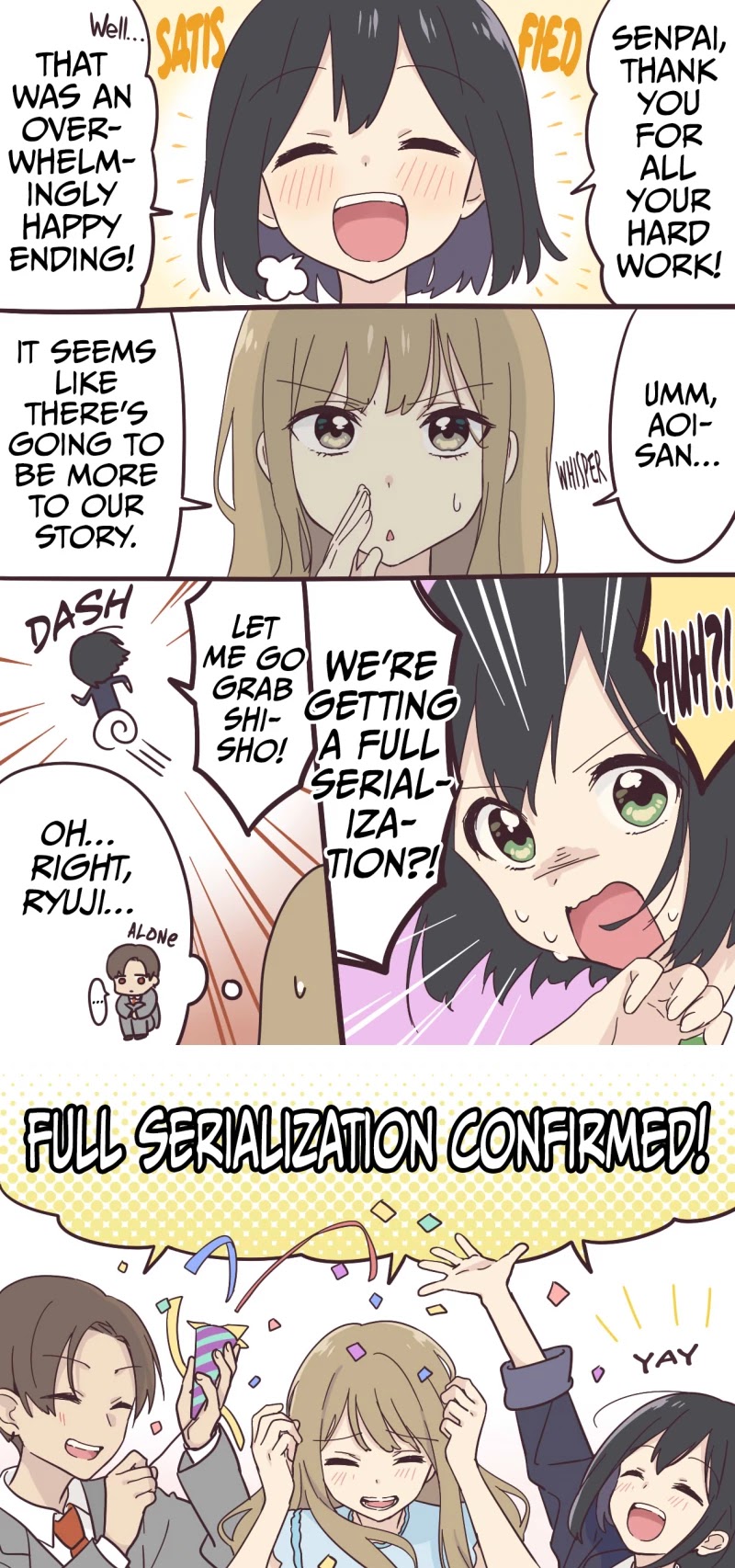 My Crossdressing Senpai Chapter 16.5 page 1 - Chapter 16.5: Notice #1