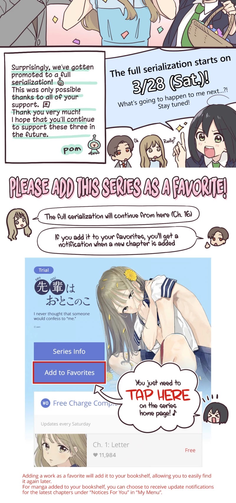 My Crossdressing Senpai Chapter 16.5 page 2 - Chapter 16.5: Notice #1