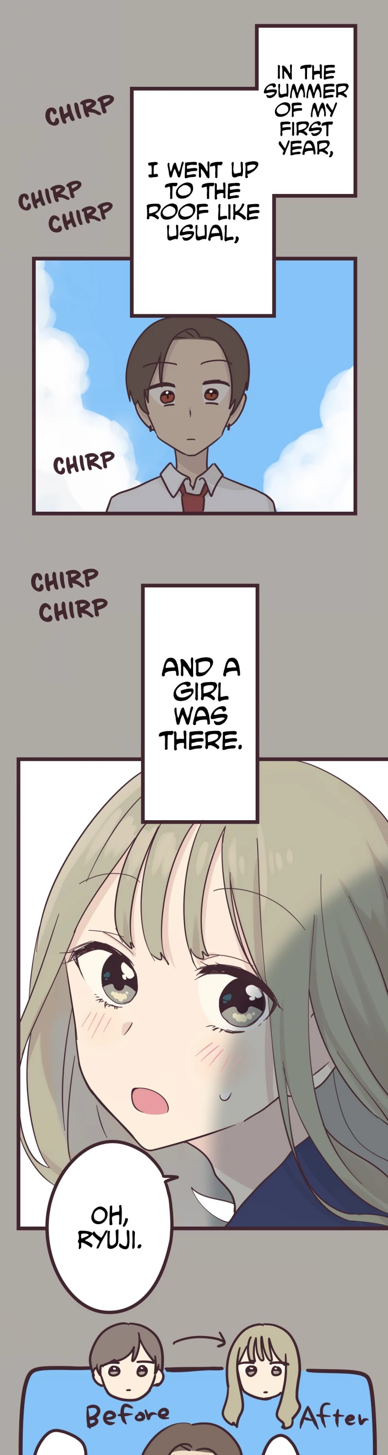 My Crossdressing Senpai Chapter 36 page 1 - Chapter 36: Can't Hide It
