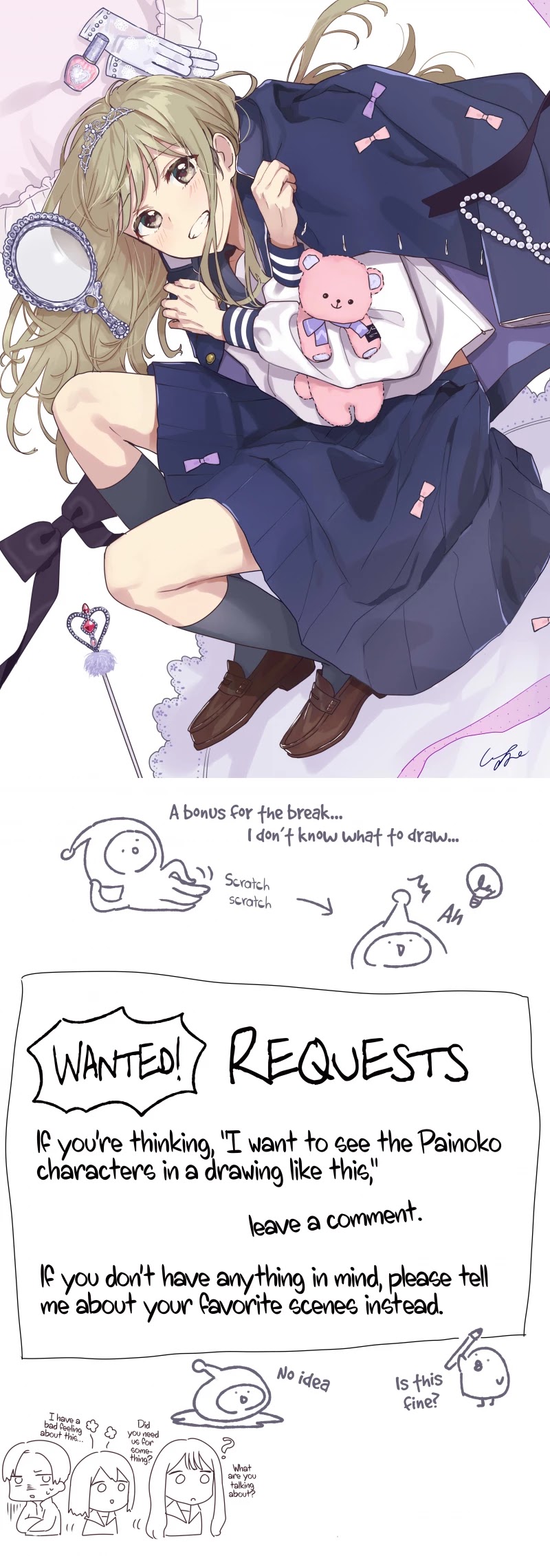 My Crossdressing Senpai Chapter 63.5 page 1 - Chapter 63.5: [Break] Illustration #5