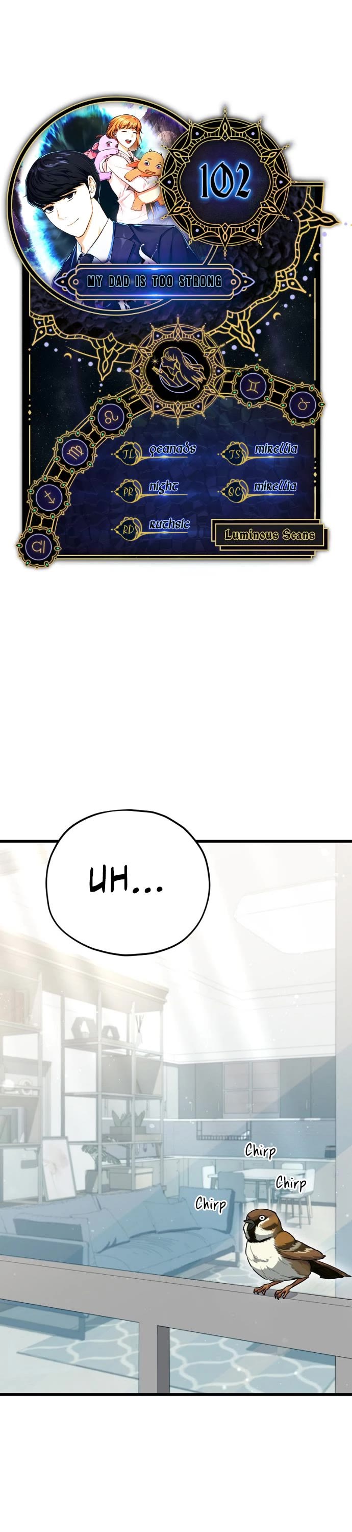 My Dad Is Too Strong Chapter 102 page 1 - Chapter 102