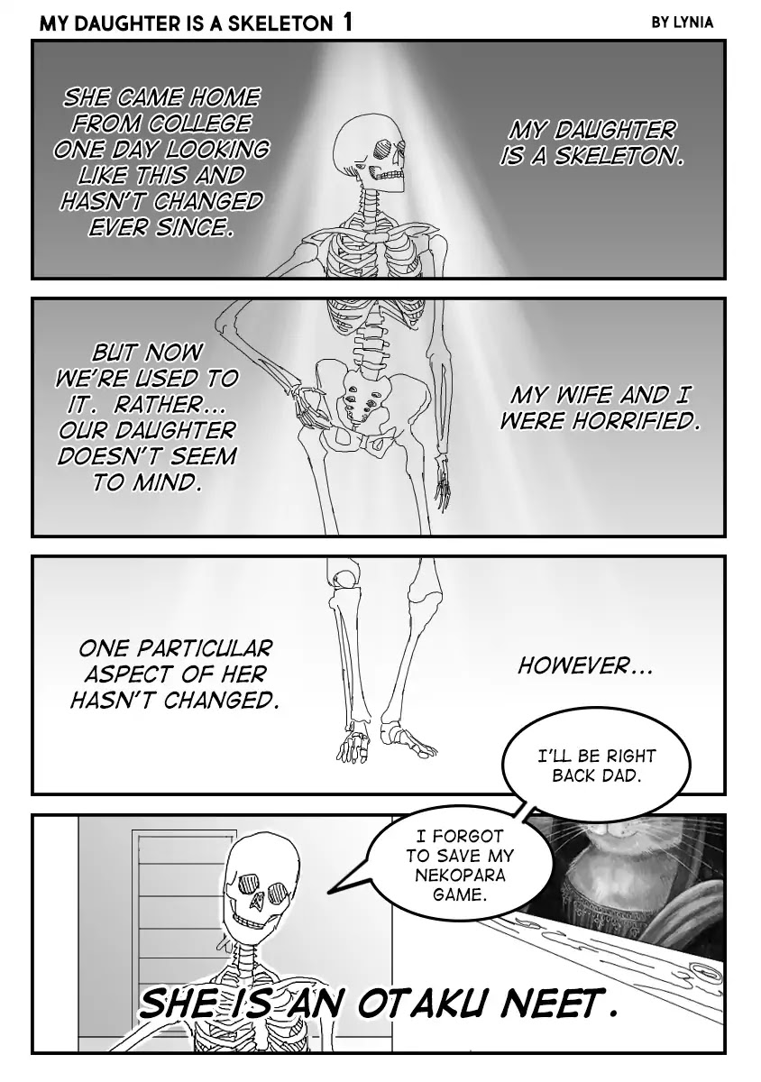 My Daughter is a Skeleton Chapter 1 page 1 - Chapter 1