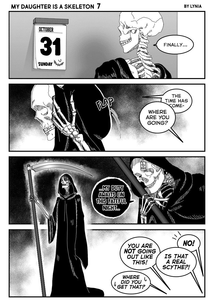 My Daughter is a Skeleton Chapter 7 page 1 - Chapter 7