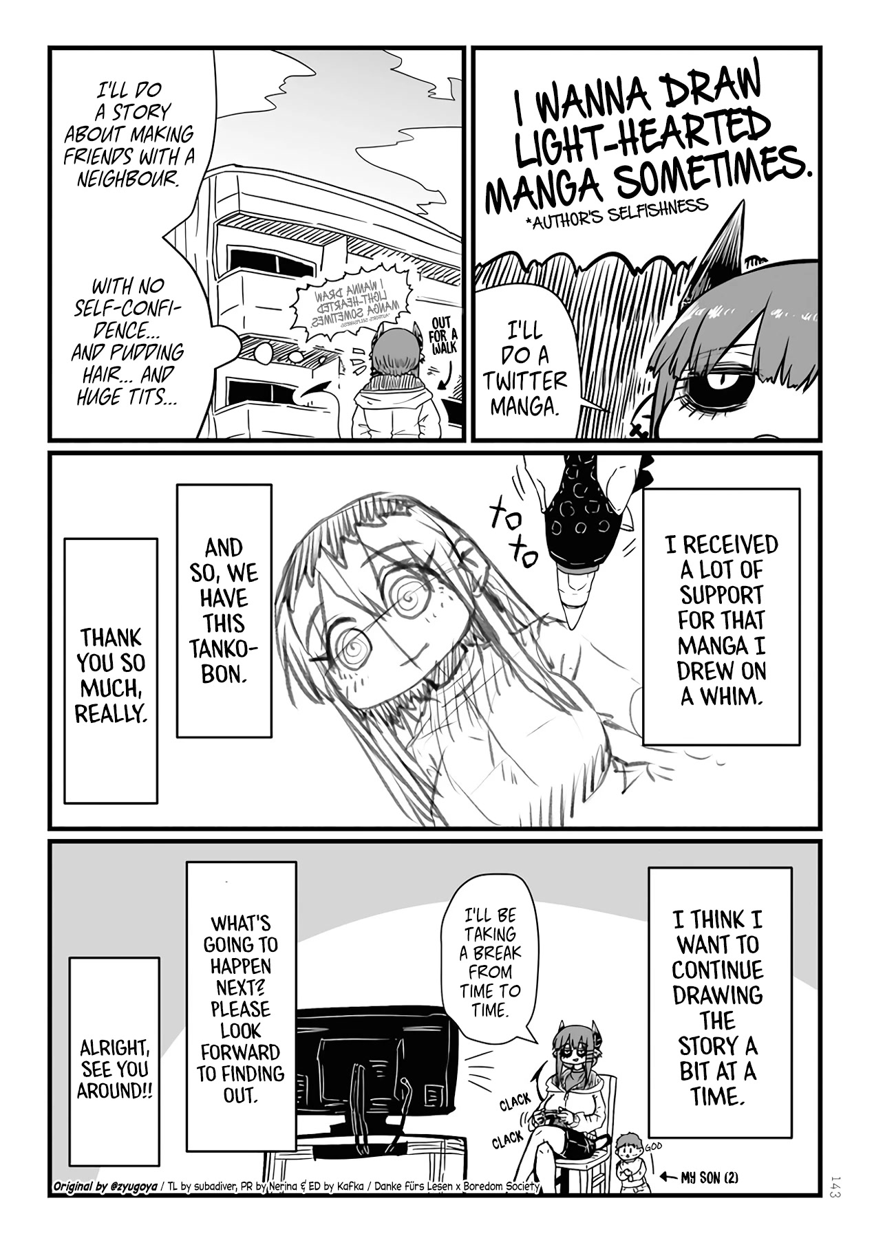 My Divorced Crybaby Neighbour Chapter 26.15 page 5 - Chapter 26.15: Special Chapter: Omake 1 & 2 and Author Afterword