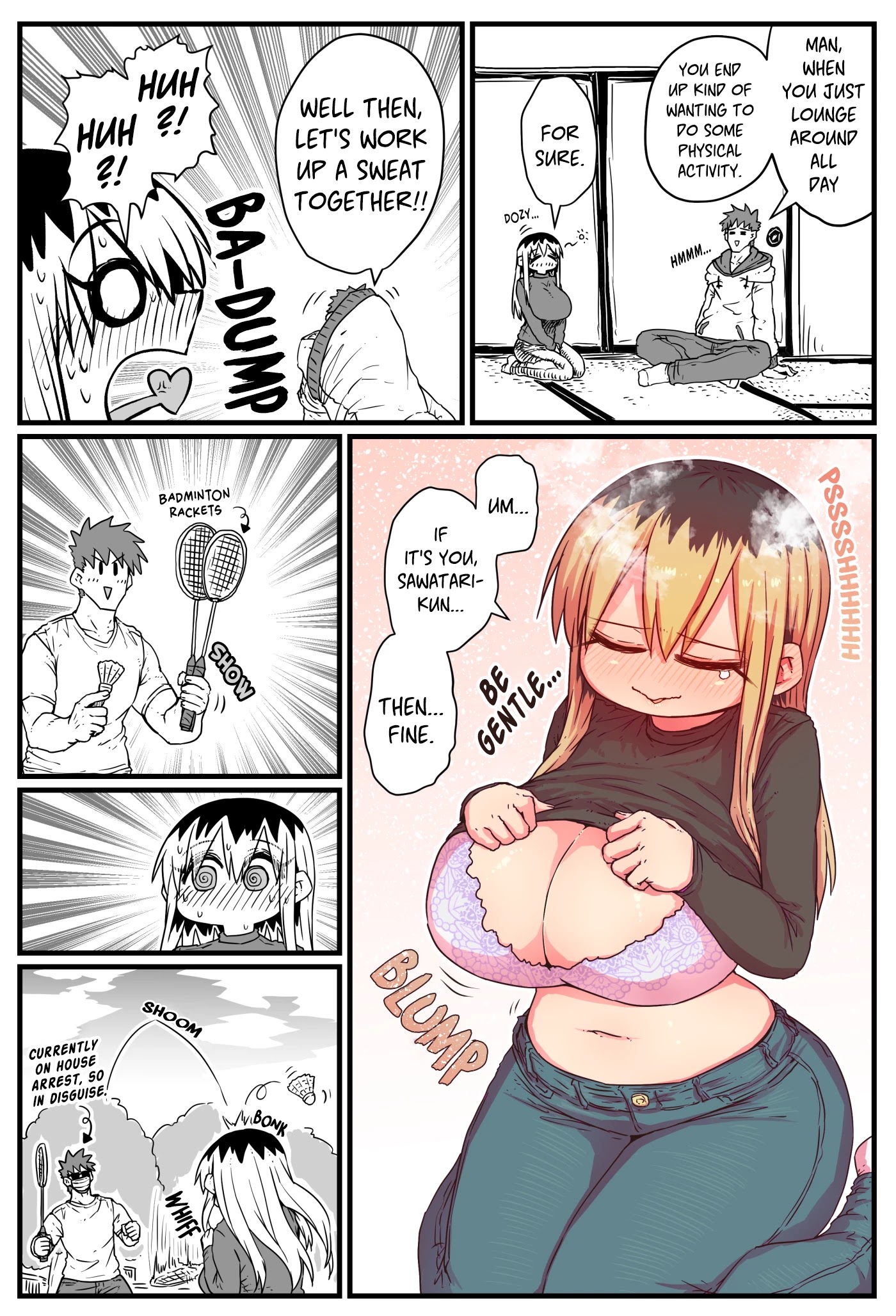 My Divorced Crybaby Neighbour Chapter 26.6 page 1 - Chapter 26.6: Working Up a Sweat