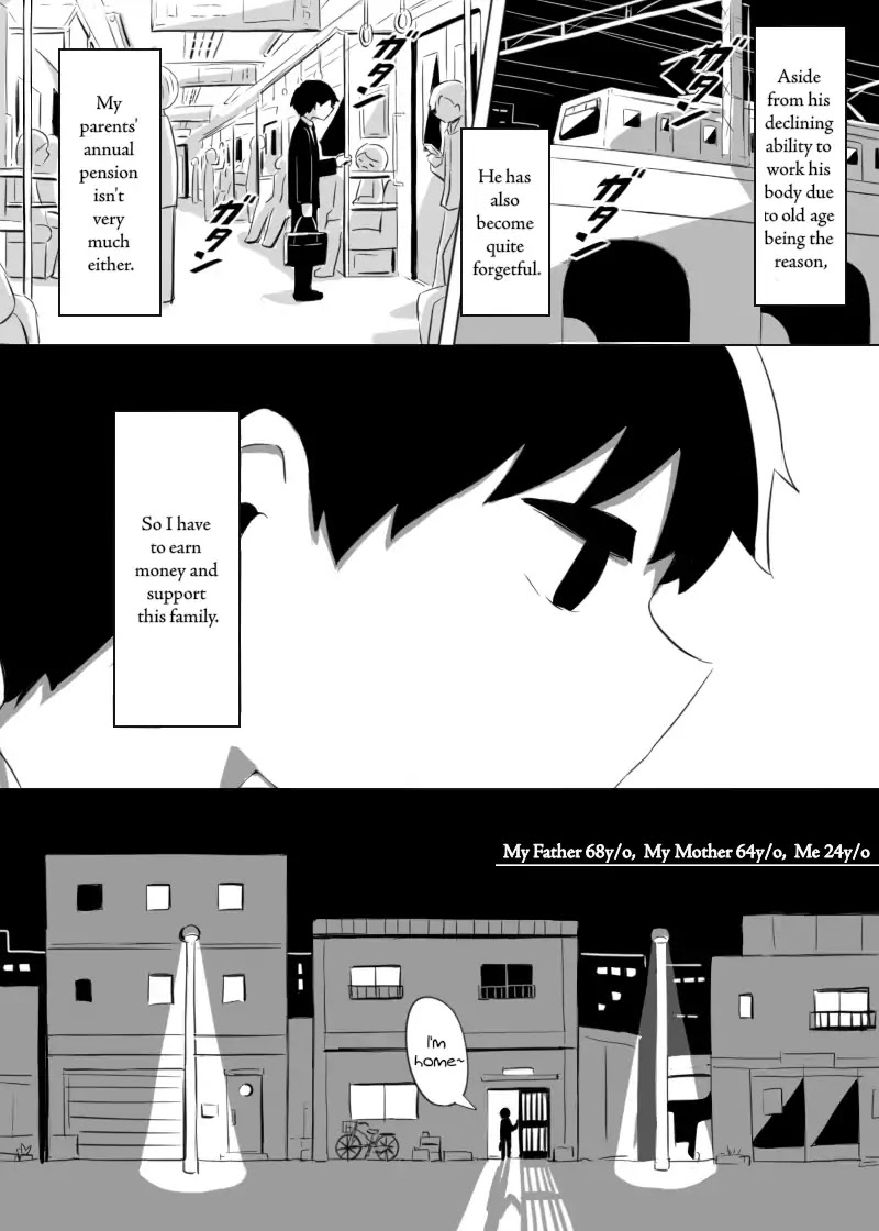 My Father 68y/o, My Mother 64y/o, Me 24y/o Chapter 0 page 2 - Chapter 0: Oneshot