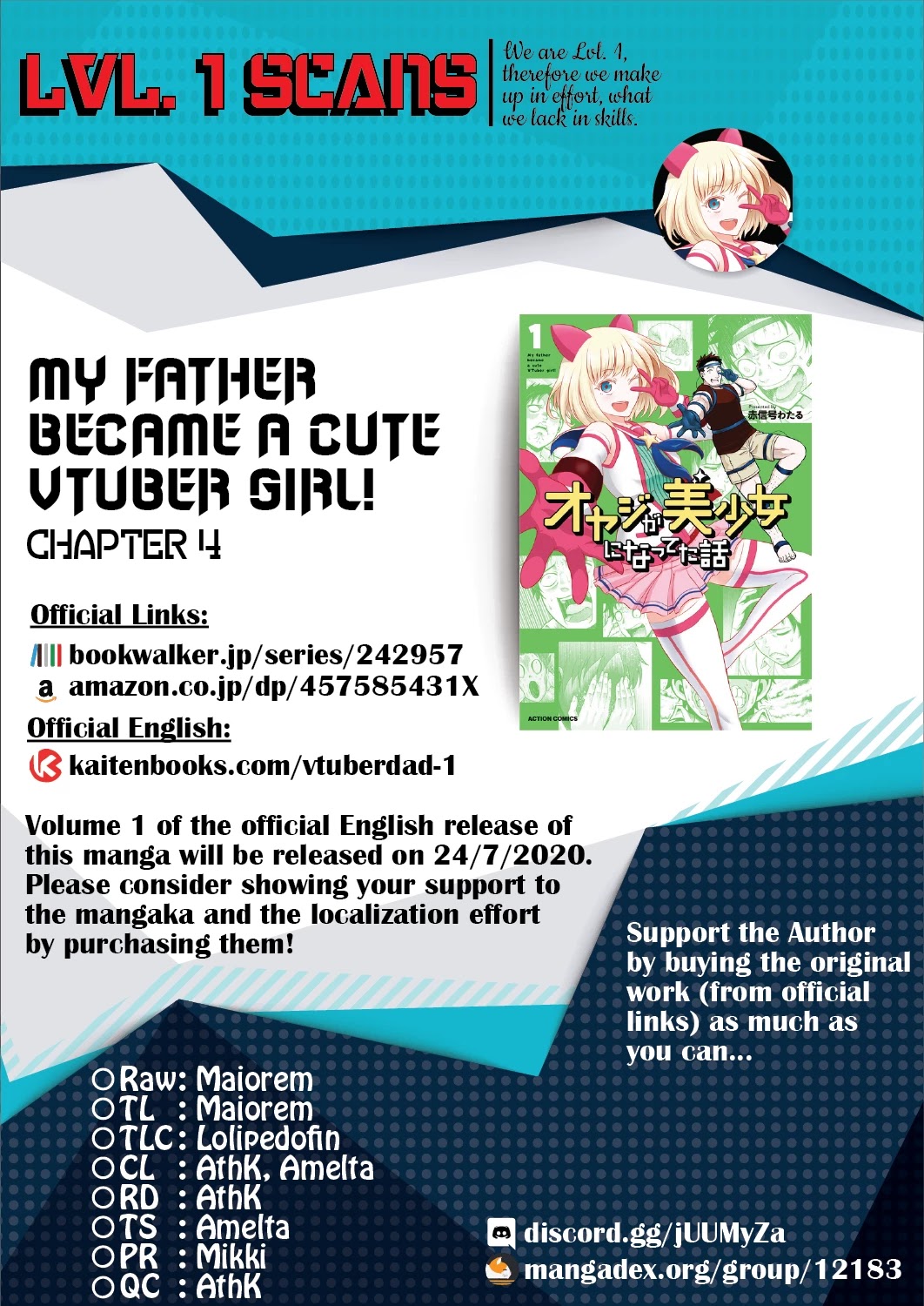 My father became a cute VTuber girl! Chapter 4 page 18 - Chapter 4
