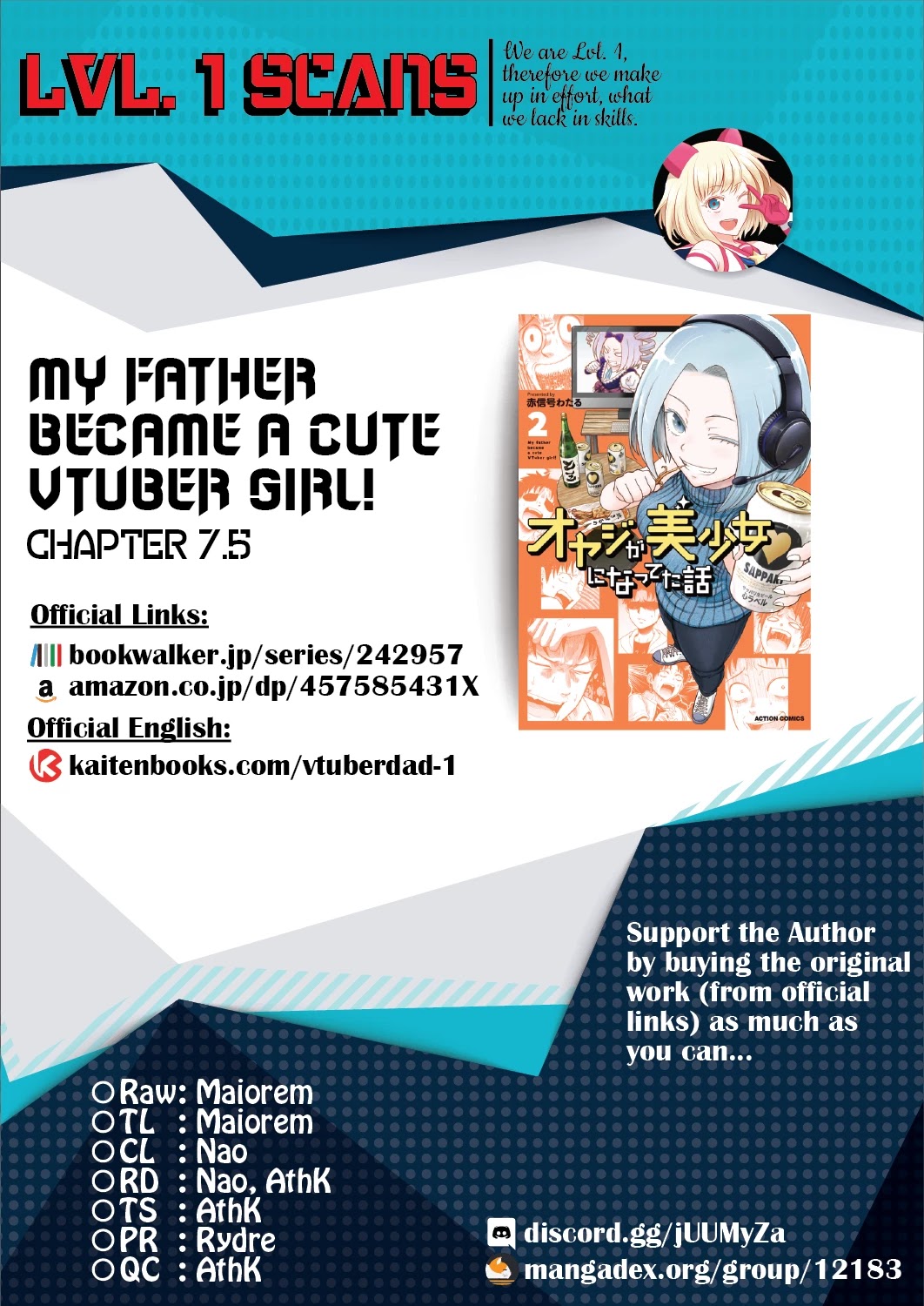 My father became a cute VTuber girl! Chapter 7.5 page 5 - Chapter 7.5
