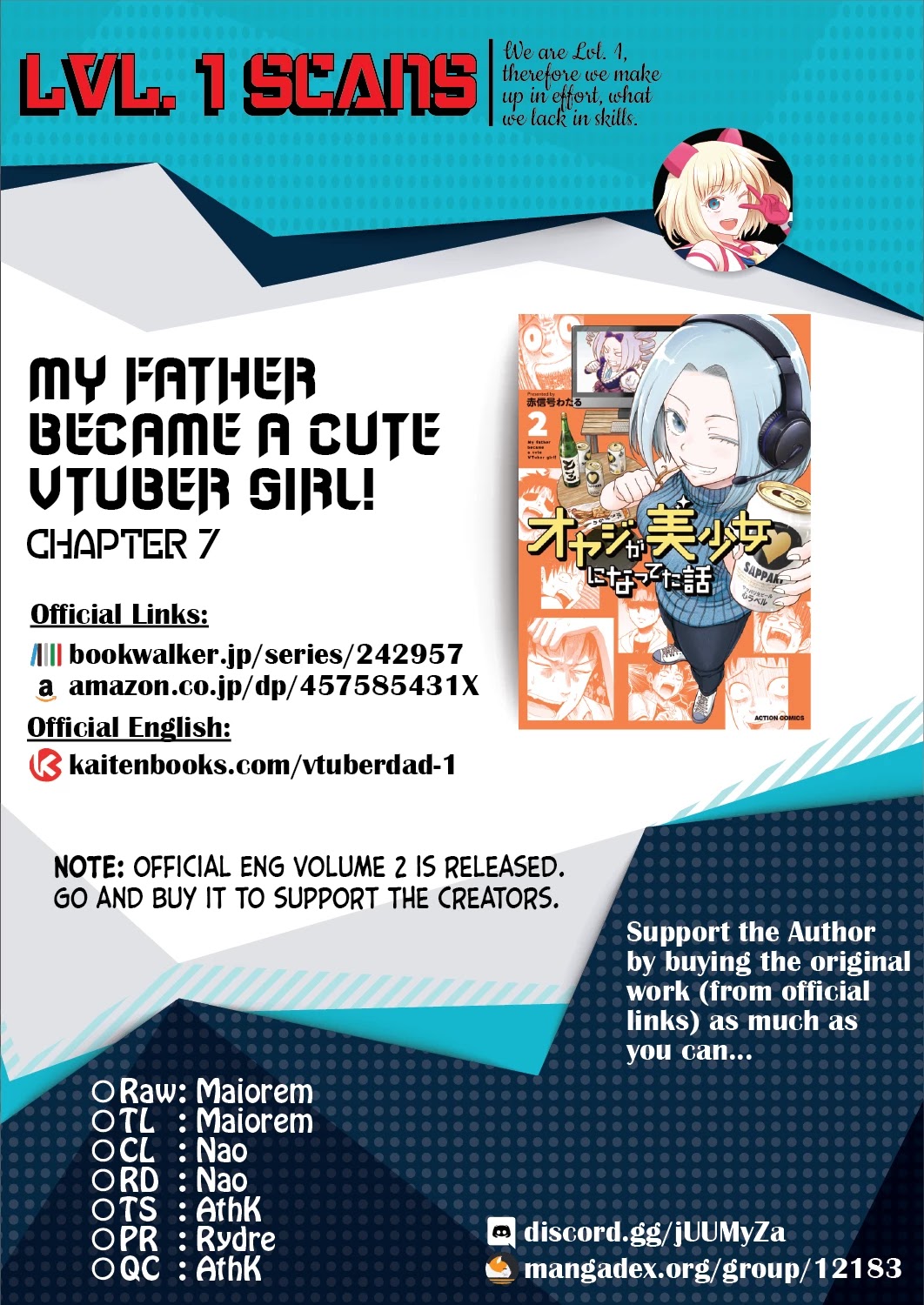 My father became a cute VTuber girl! Chapter 7 page 8 - Chapter 7