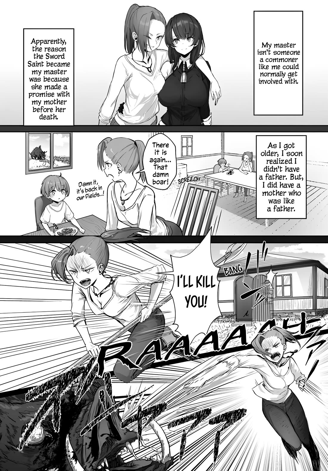 My Female Sword Master, Whom I Live With, Is So Cute That I'm Happy Every Day Chapter 1 page 15 - Chapter 1