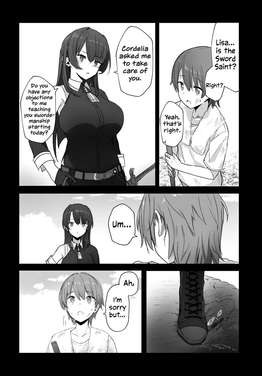My Female Sword Master, Whom I Live With, Is So Cute That I'm Happy Every Day Chapter 1 page 19 - Chapter 1