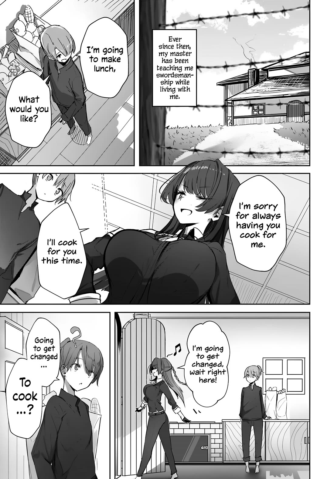 My Female Sword Master, Whom I Live With, Is So Cute That I'm Happy Every Day Chapter 1 page 22 - Chapter 1