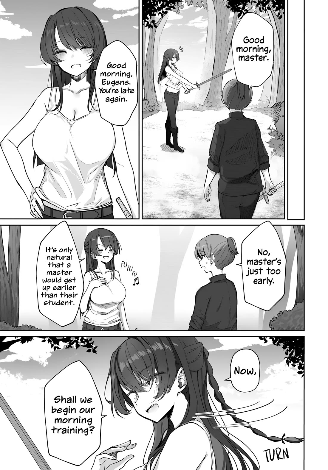 My Female Sword Master, Whom I Live With, Is So Cute That I'm Happy Every Day Chapter 2 page 4 - Chapter 2